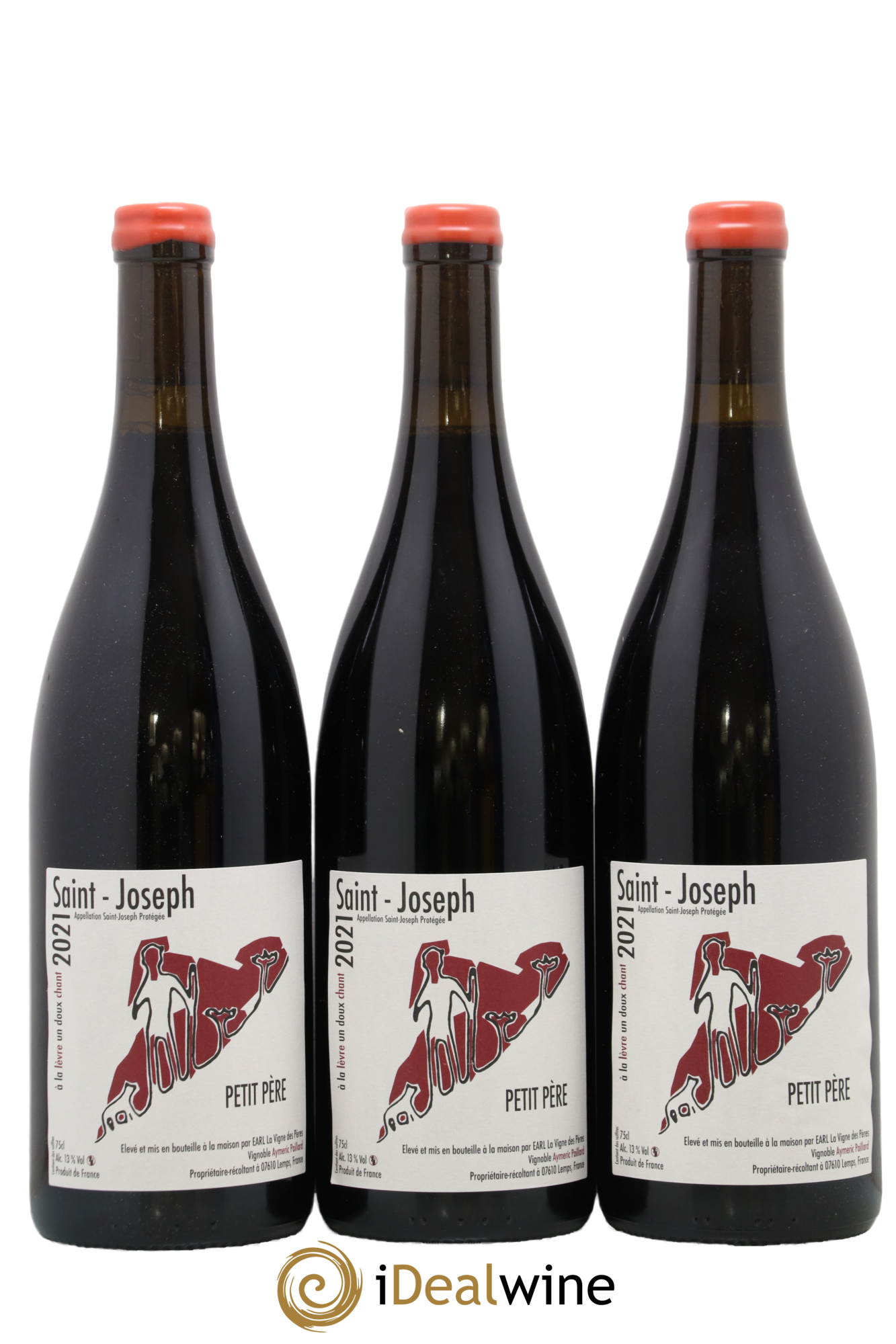 Saint-Joseph Petit Pere La Vigne des Peres 2021 - Lot of 3 bottles - 0