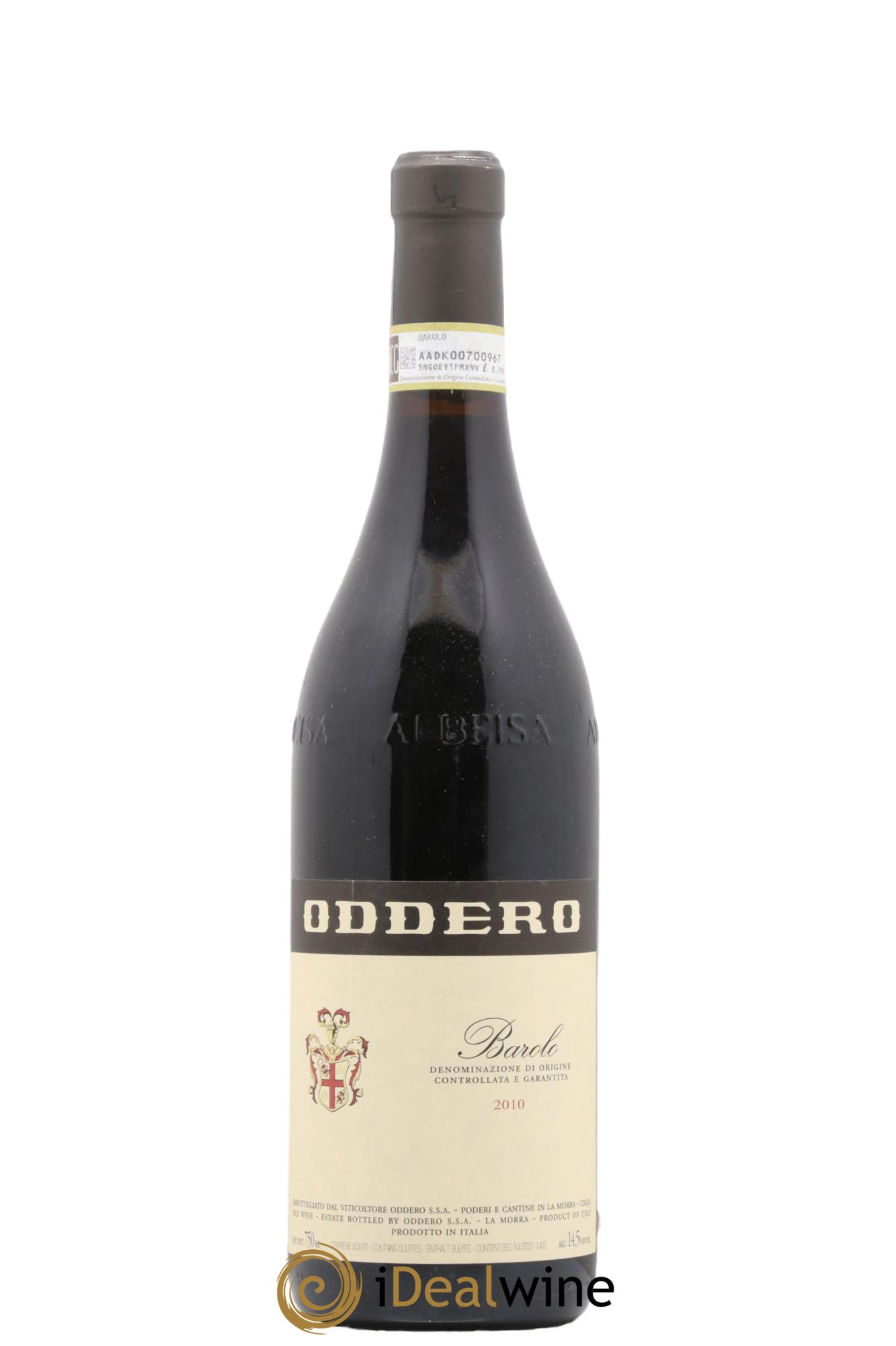 Barolo Oddero 2010 - Lot de 1 bouteille - 0