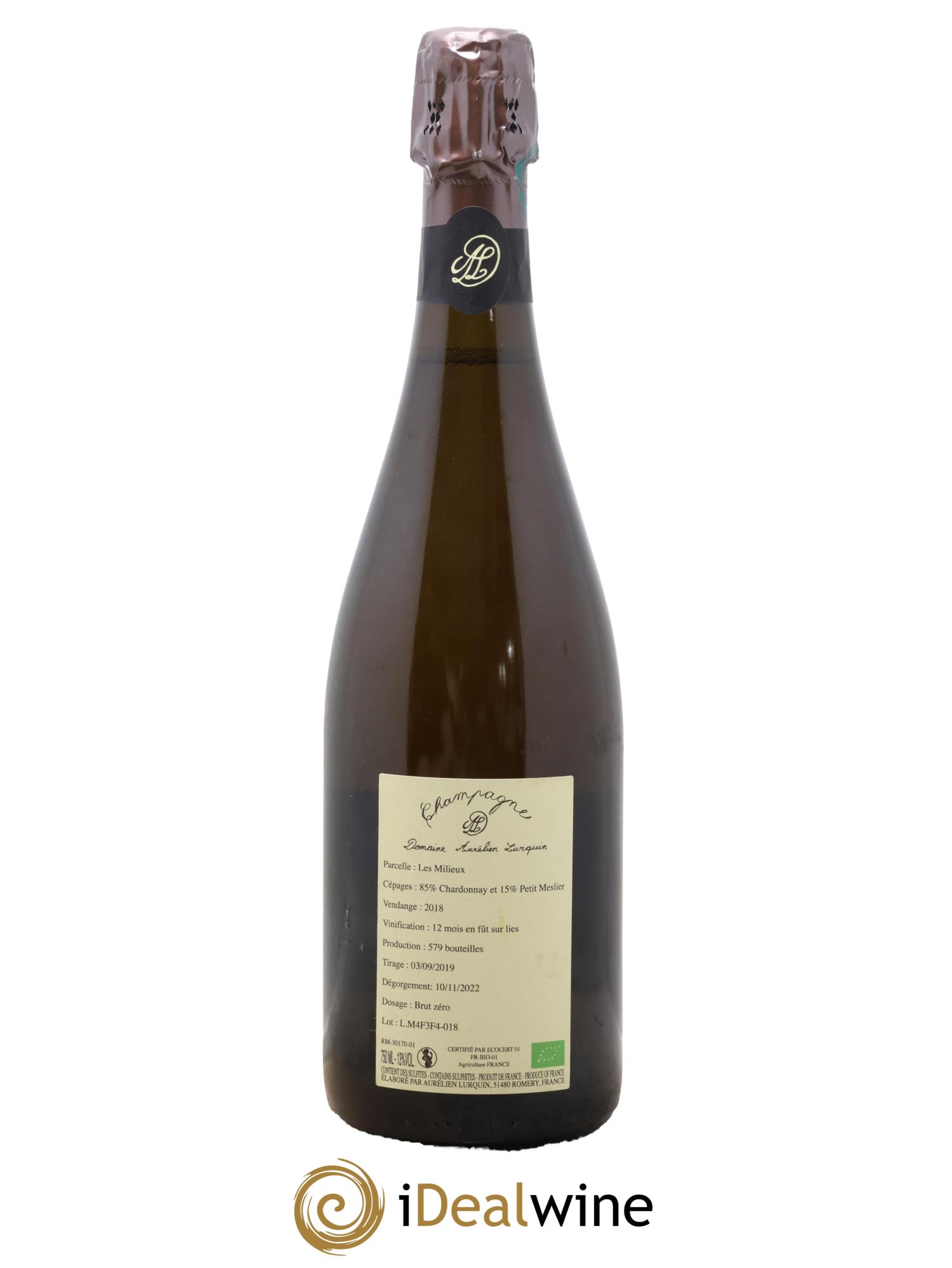 Les Milieux Aurélien Lurquin 2018 - Lot de 1 bouteille - 1