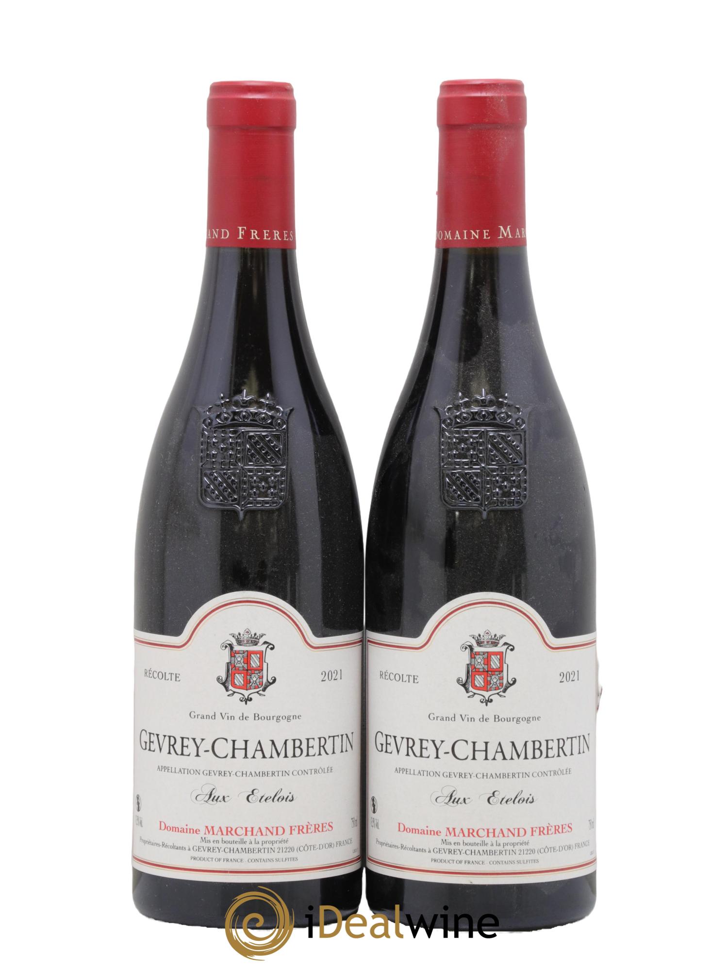 Gevrey-Chambertin Aux Etelois Marchand 2021 - Lot de 2 bouteilles - 0