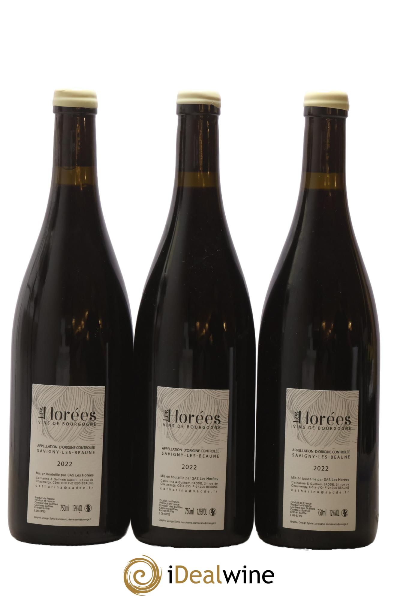 Savigny-lès-Beaune Les Plaisirs et les jours Les Horées 2022 - Lotto di 3 bottiglie - 1