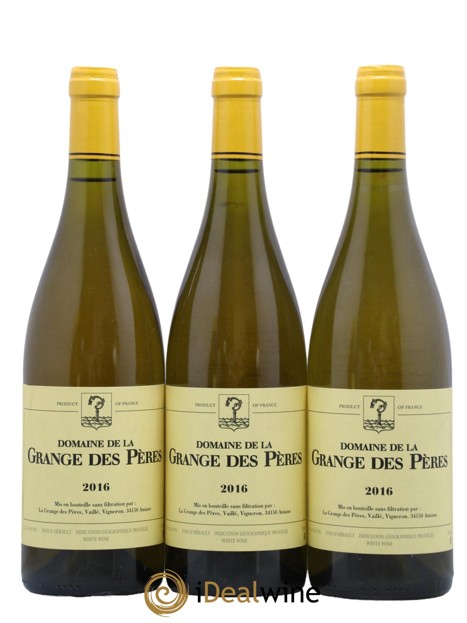 Pays d'Hérault Grange des Pères Laurent Vaillé 2016 - Lot de 3 bouteilles - 0