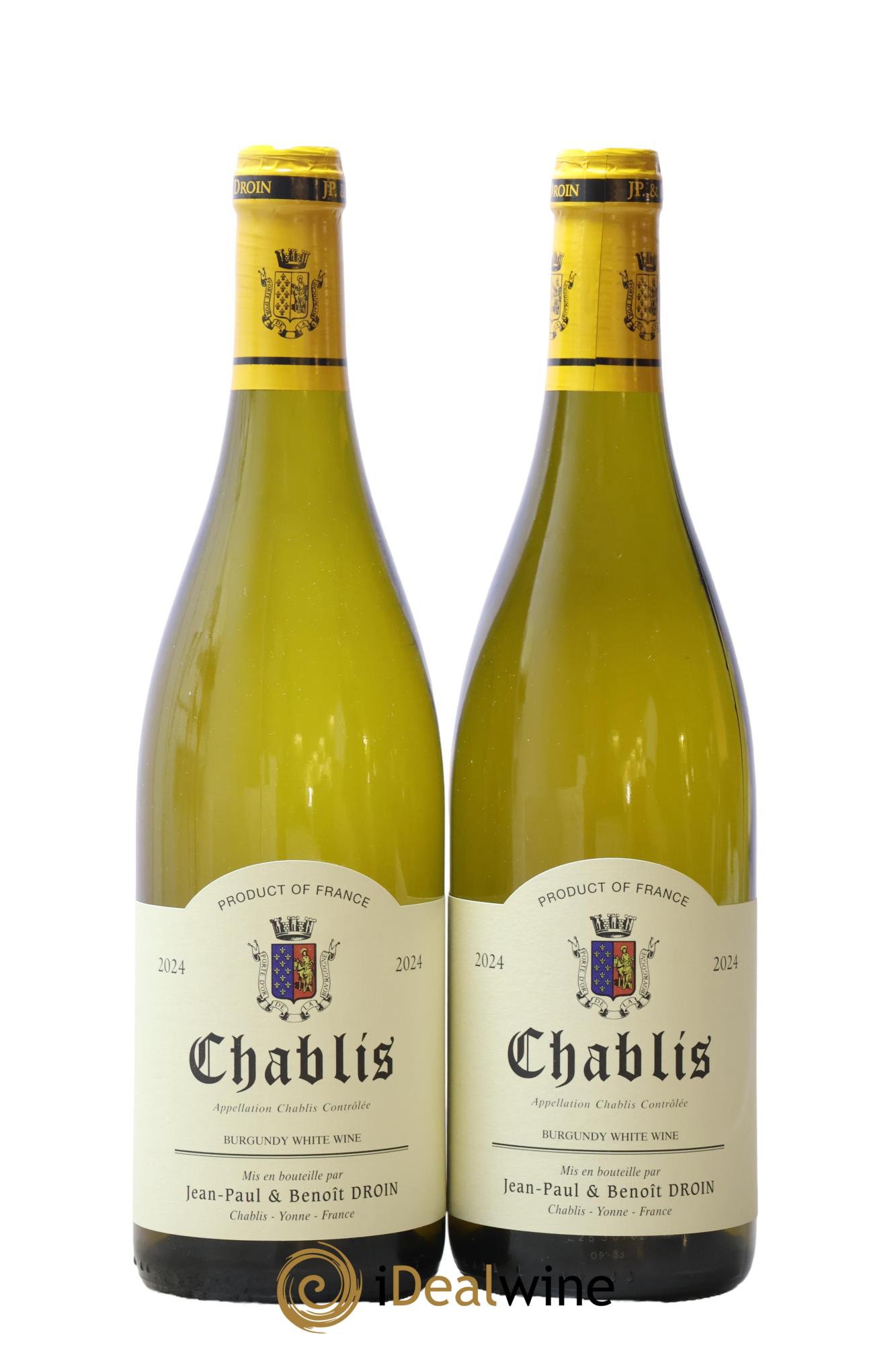 Chablis Jean-Paul & Benoît Droin (Domaine) 2024 - Lot de 2 bouteilles - 0
