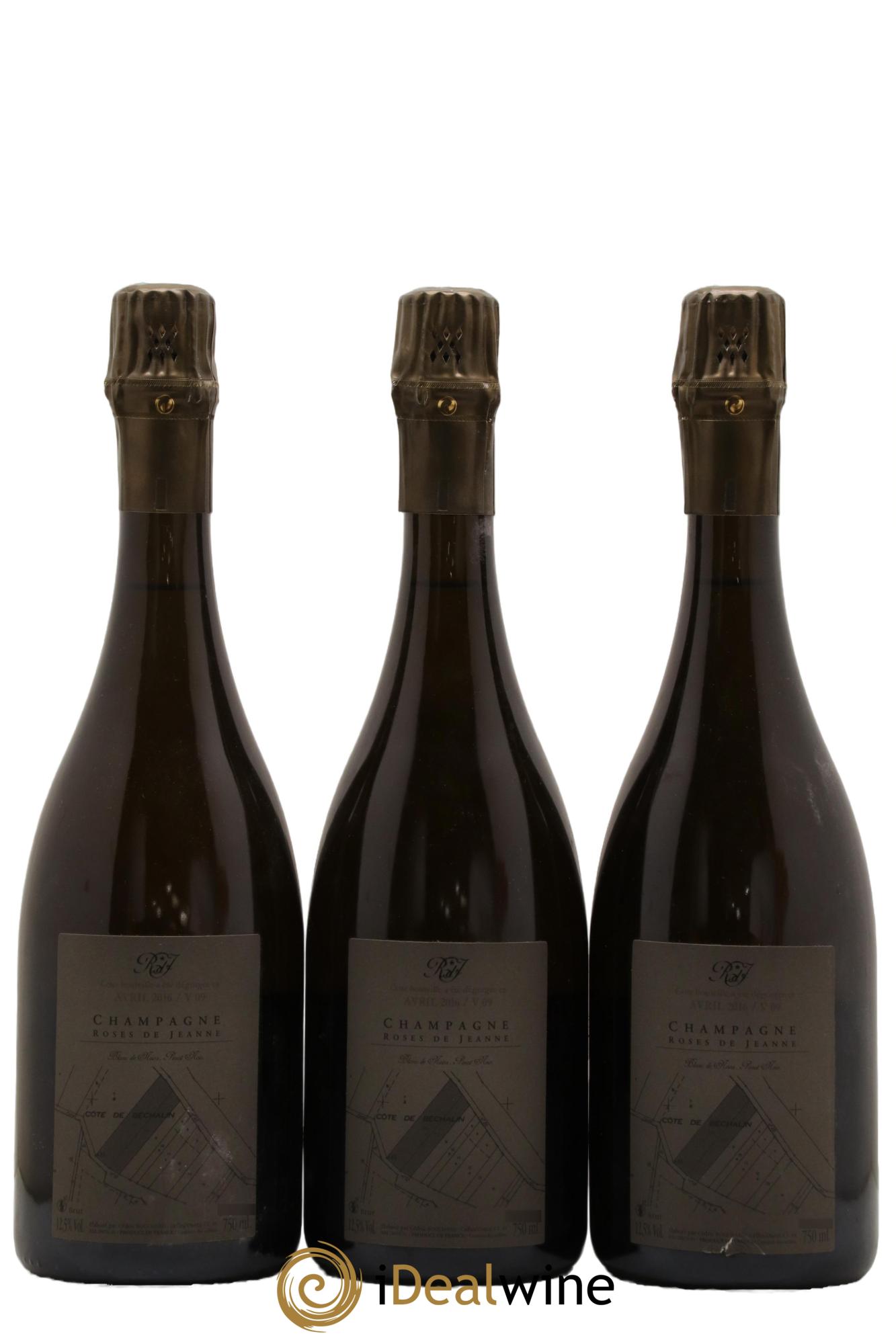 Roses de Jeanne Côte de Béchalin Blanc de Noirs Cédric Bouchard 2009 - Lot de 3 bouteilles - 1
