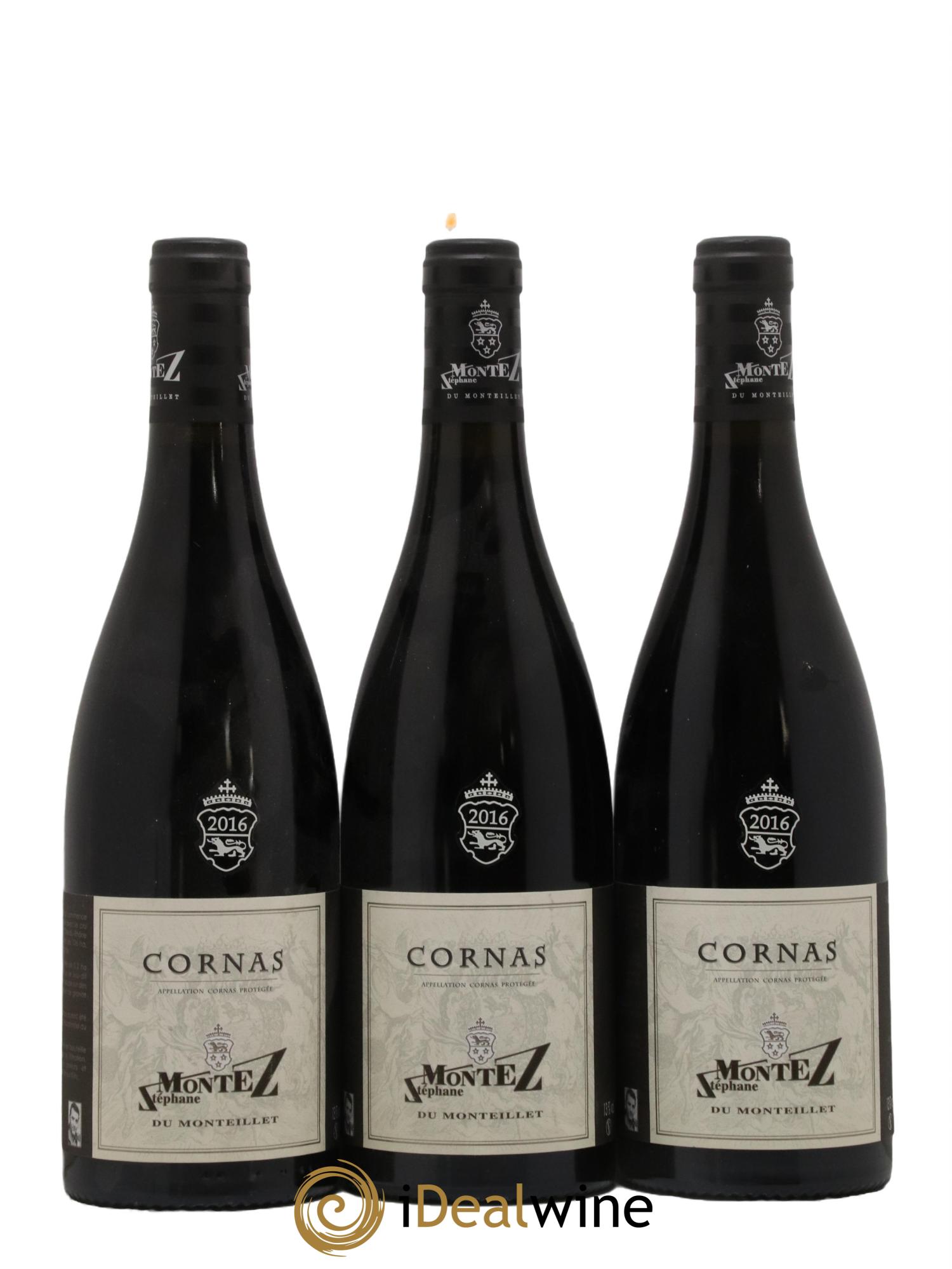 Cornas Les Cotes Domaine Montez 2016 - Lot de 3 bouteilles - 0