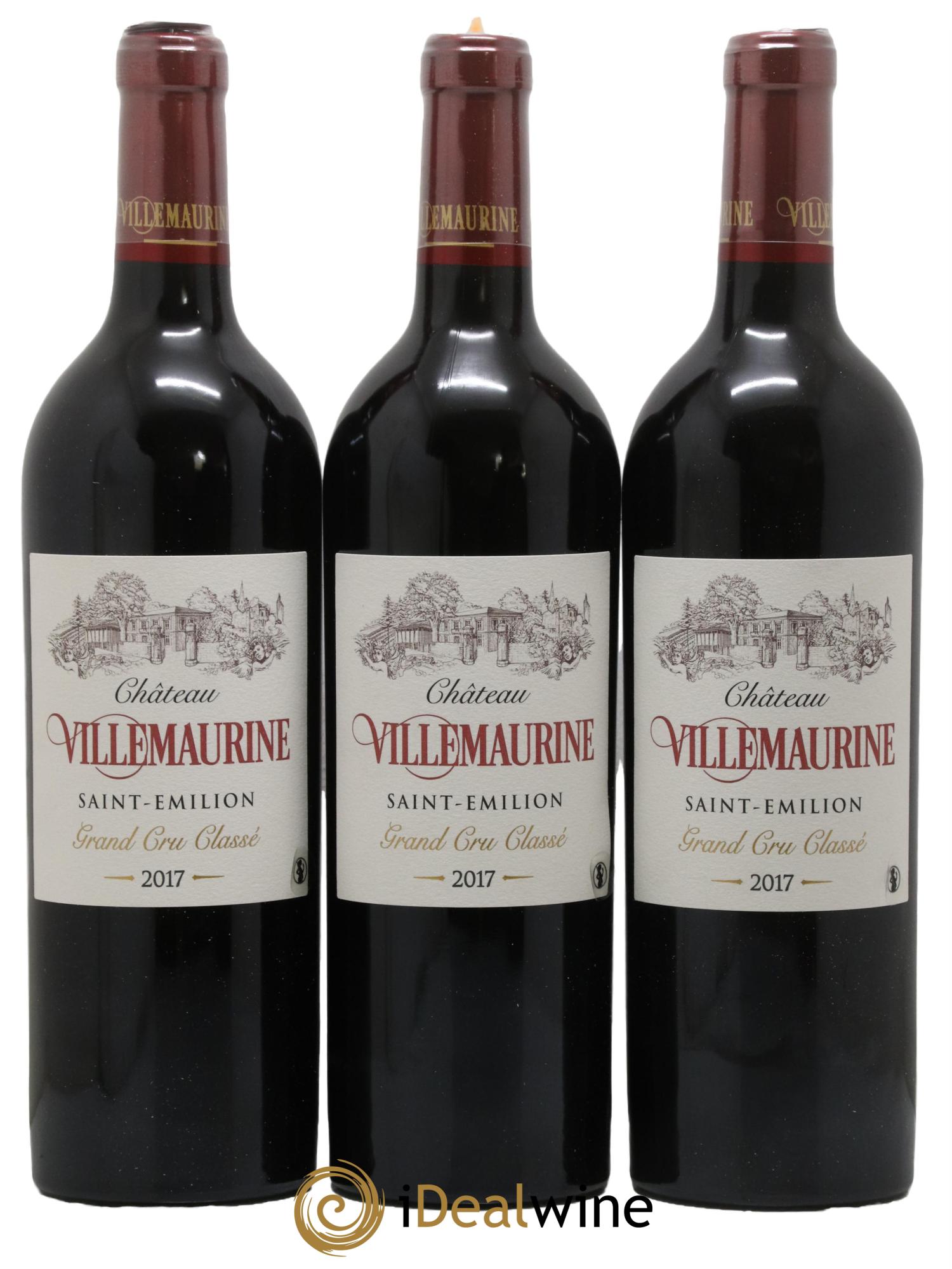 Château Villemaurine Grand Cru Classé 2017 - Lot de 3 bouteilles - 0