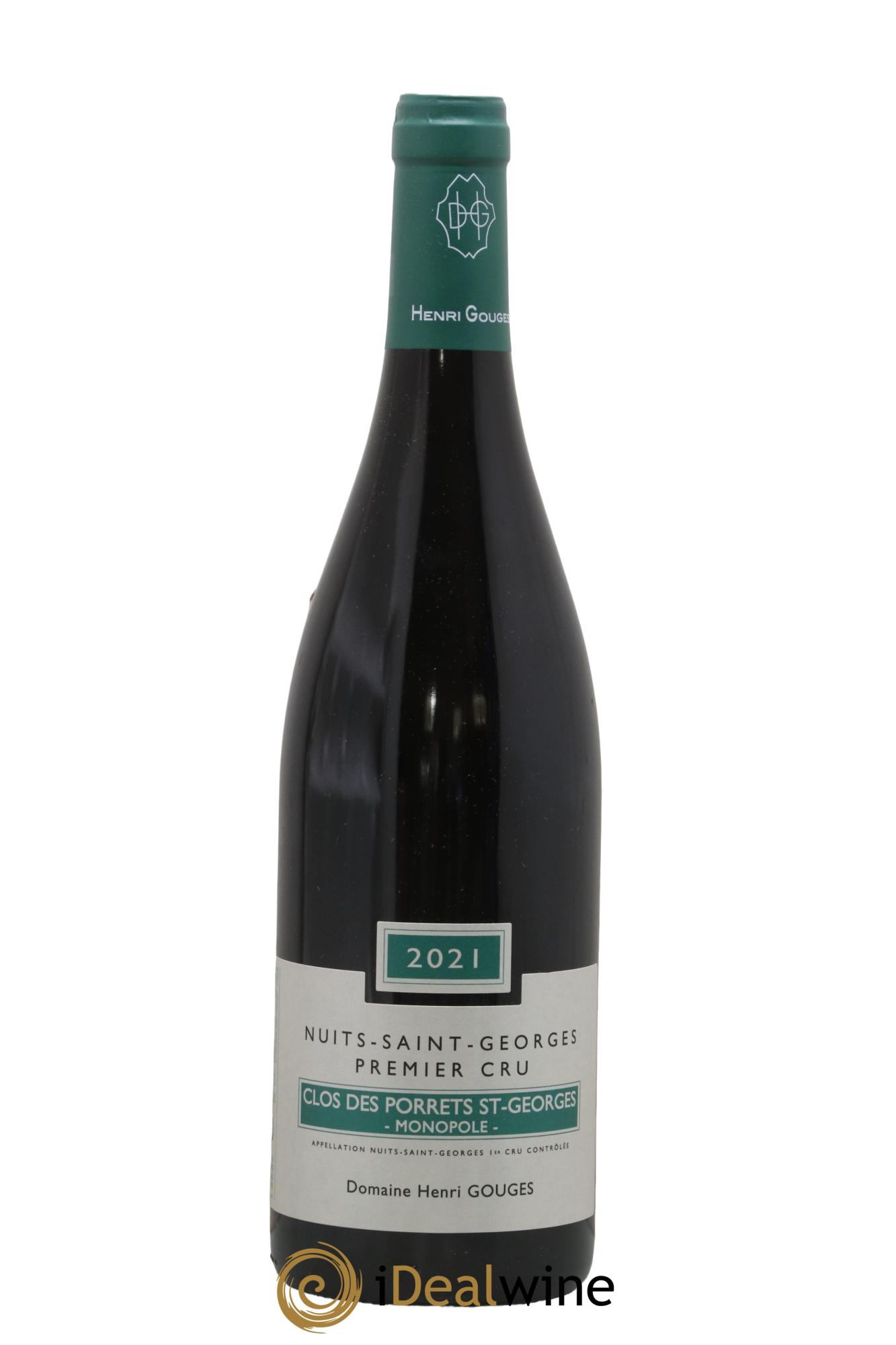 Nuits-Saint-Georges 1er Cru Clos des Porrets St Georges Henri Gouges 2021 - Posten von 1 Flasche - 0