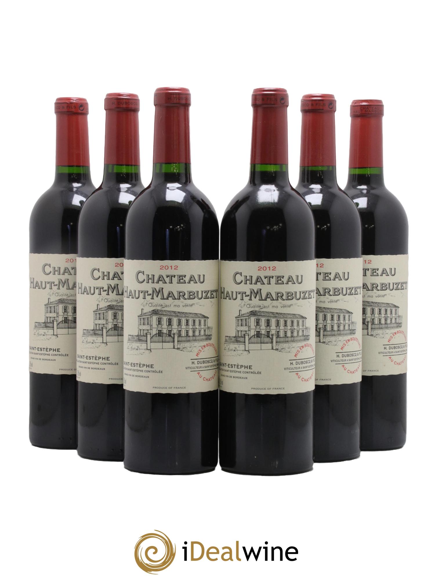 Château Haut Marbuzet 2012 - Lot de 6 bouteilles - 0
