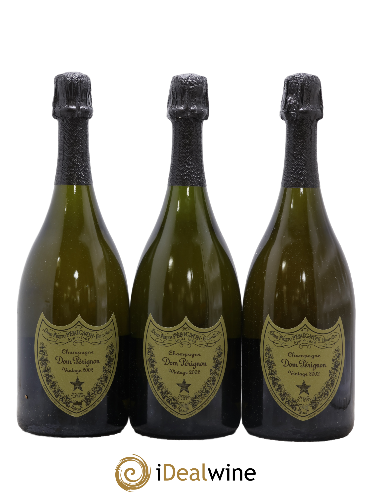 Brut Dom Pérignon 2002 - Lot de 3 bouteilles - 0