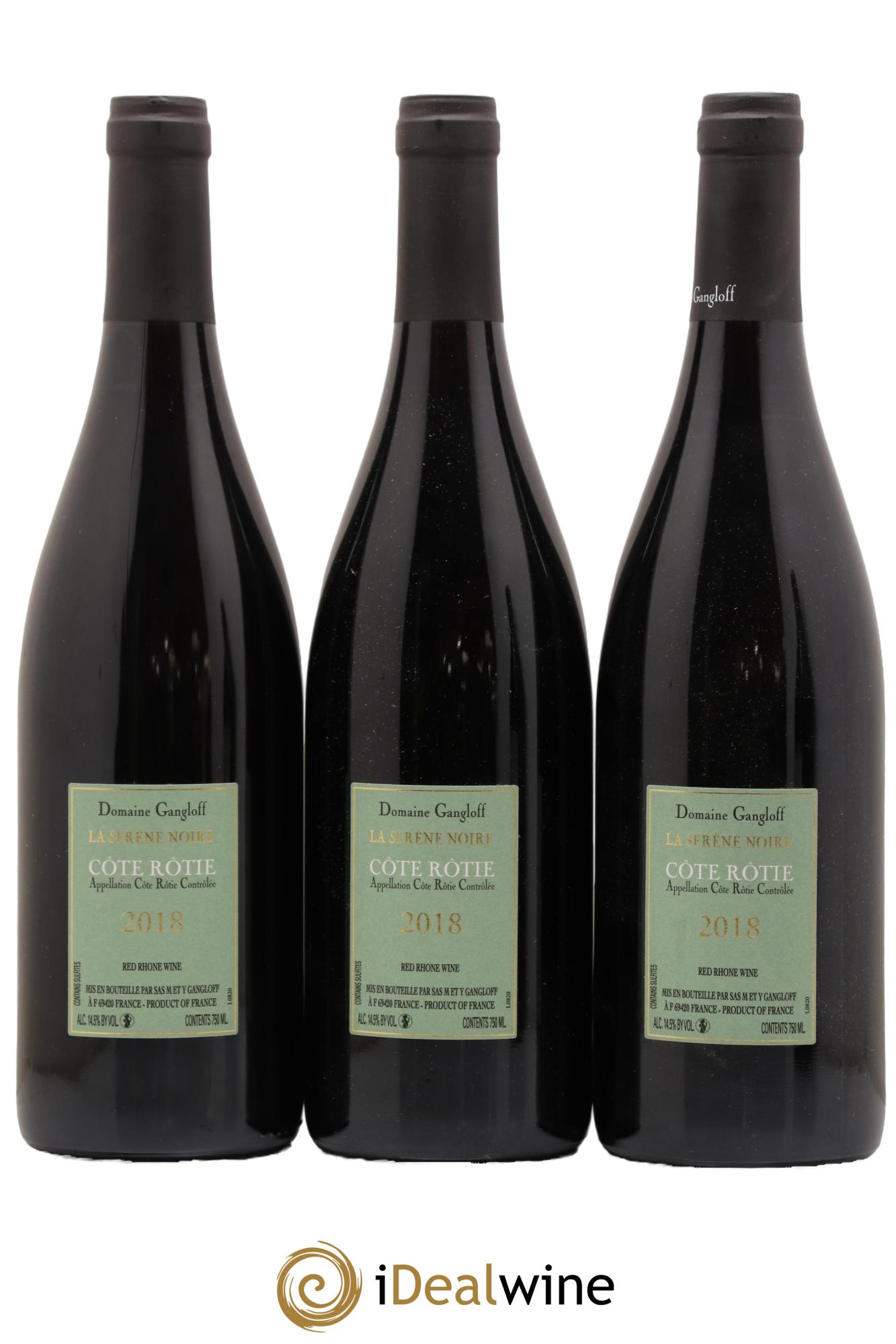 Côte-Rôtie La Sereine Noire Gangloff (Domaine) 2018 - Lotto di 3 bottiglie - 1