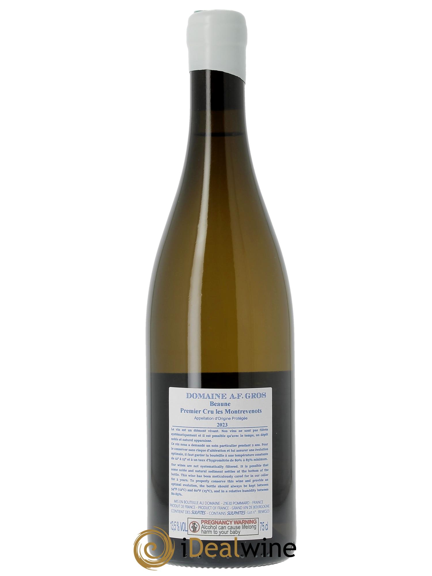 Beaune 1er Cru Les Montrevenots A.-F. Gros  2023 - Lot de 1 bouteille - 1
