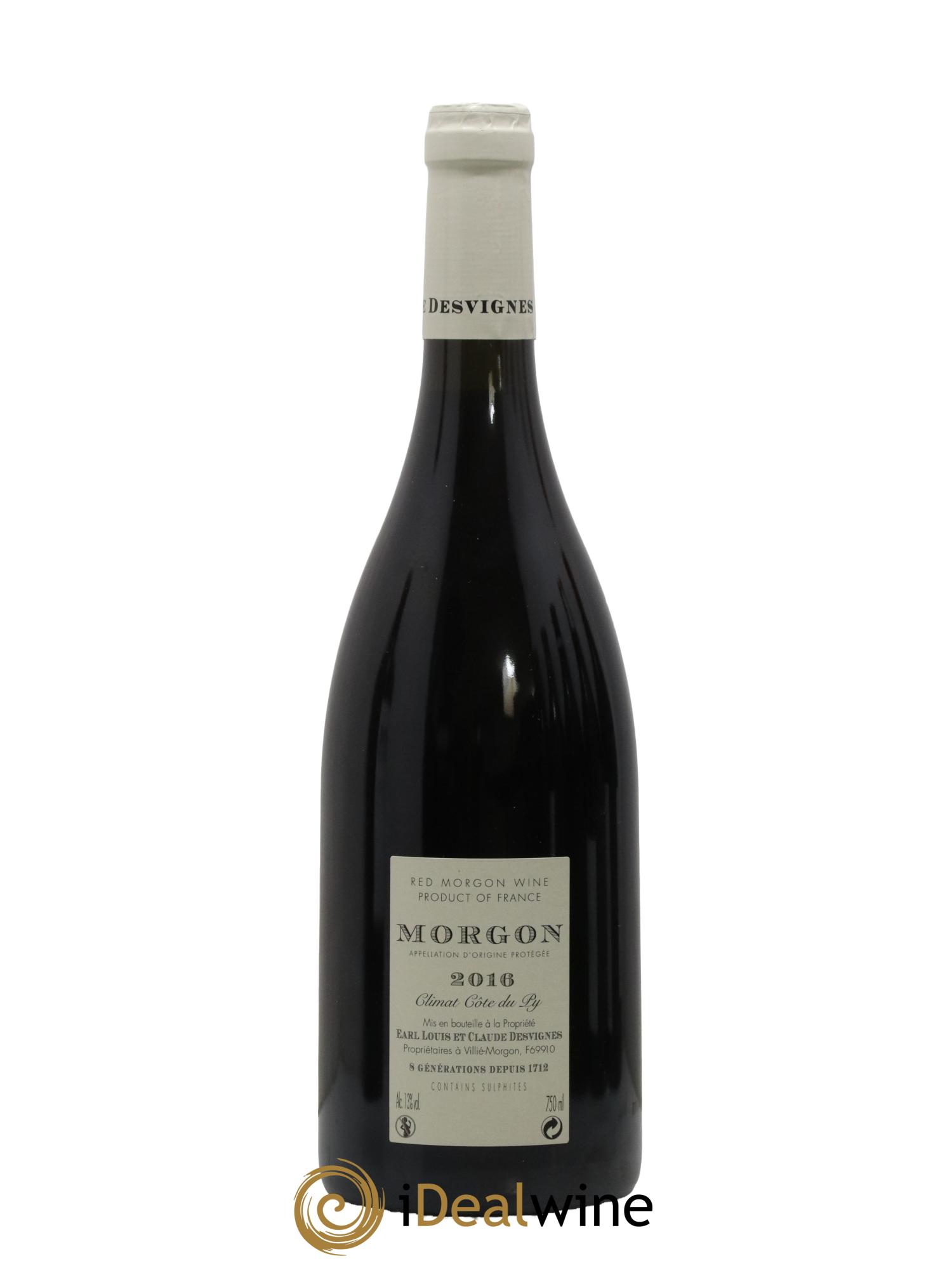 Morgon Javernières Louis-Claude Desvignes 2016 - Lot de 1 bouteille - 1