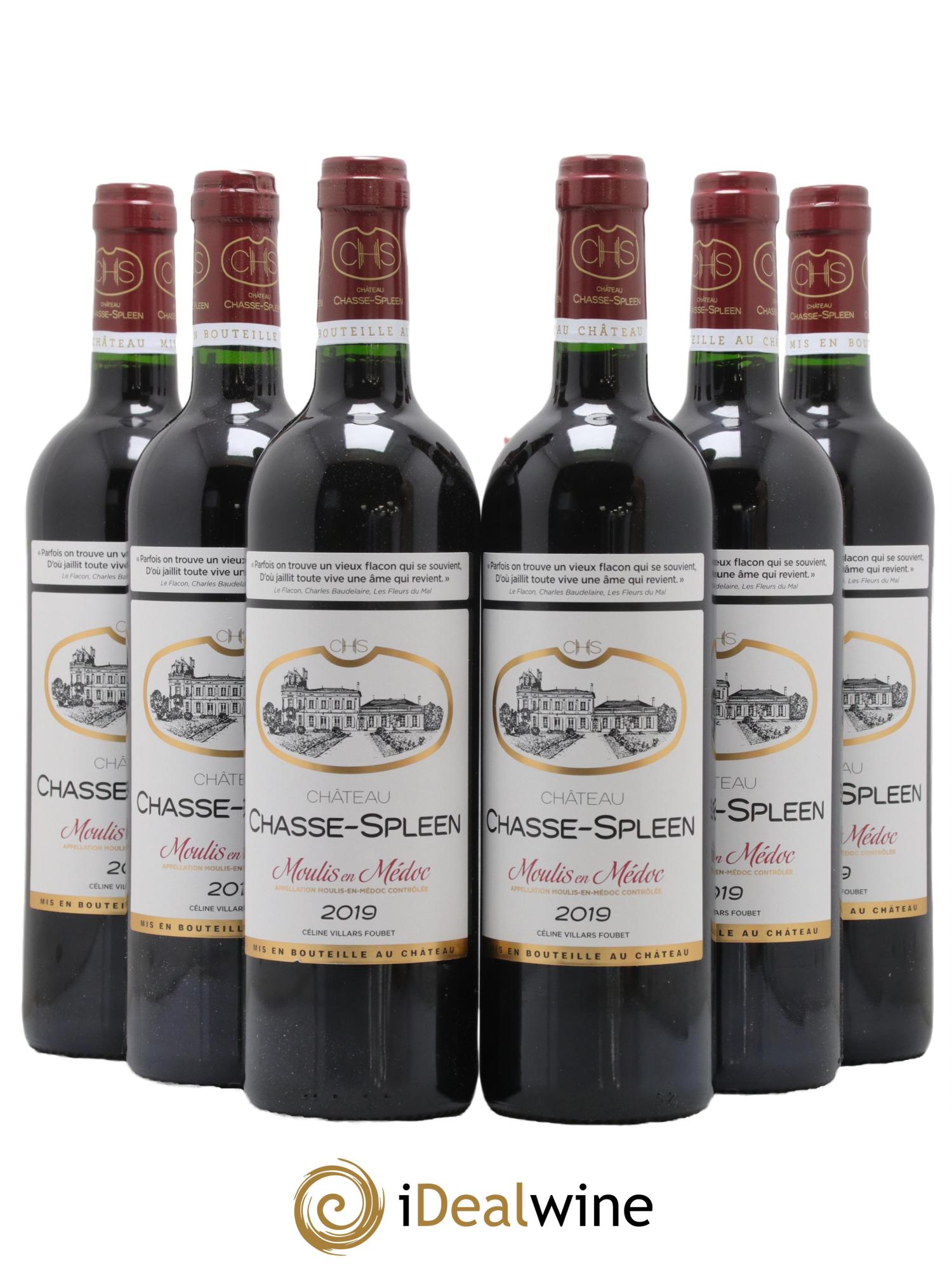 Château Chasse Spleen 2019 - Posten von 6 Flaschen - 0