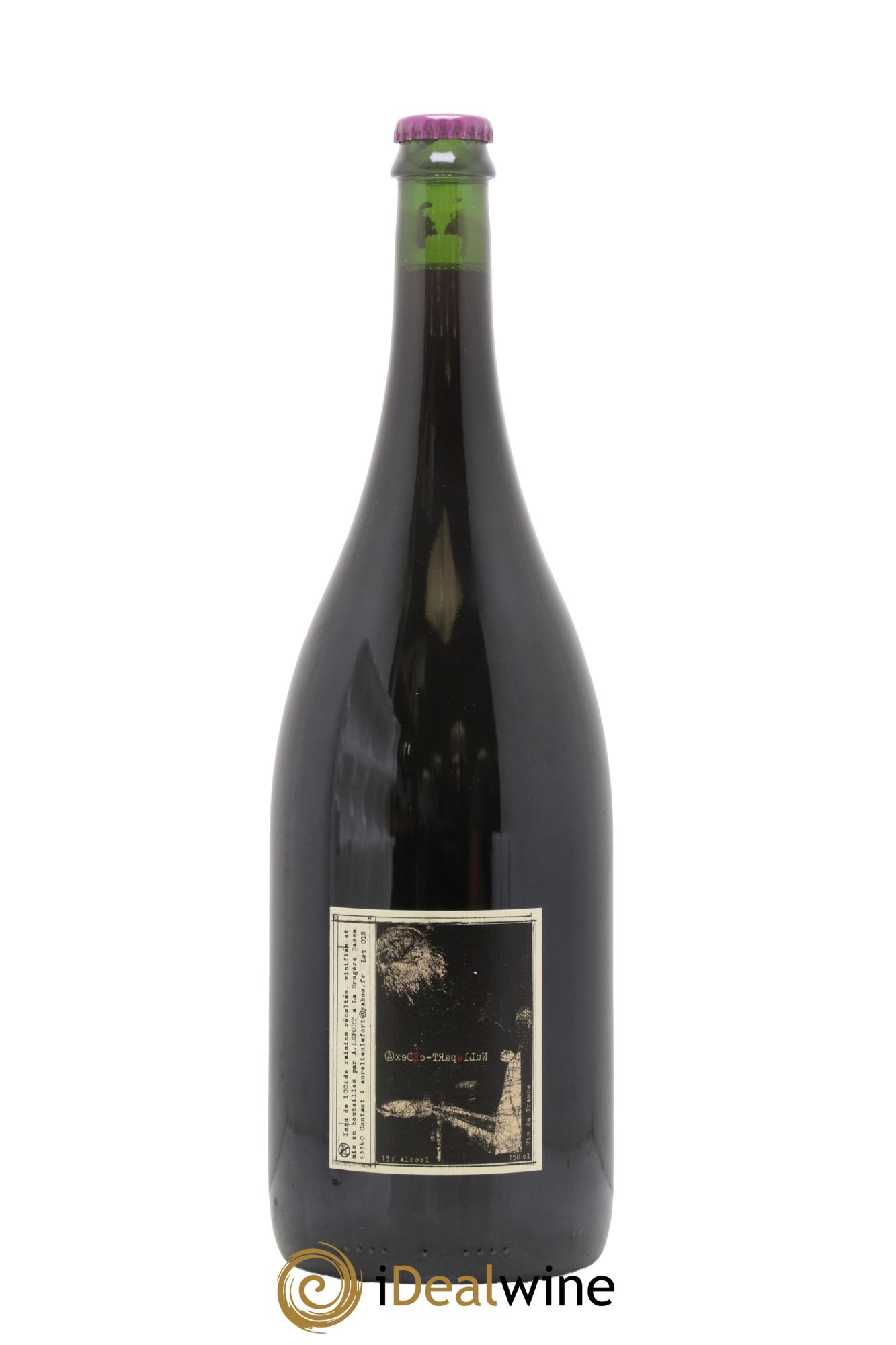 Vin de France Nulle Part Cedex 4 Cuvée Inédite Aurélien Lefort 2018 - Lotto di 1 magnum - 0
