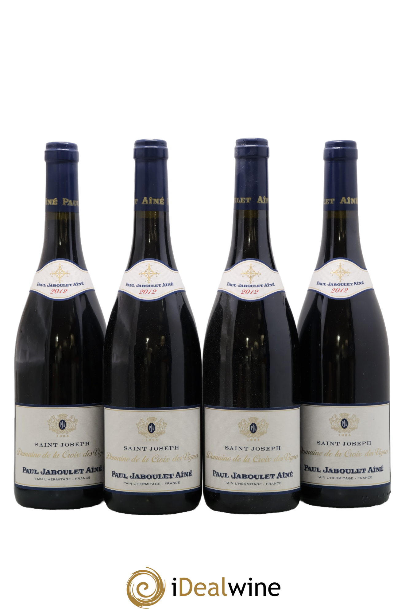 Saint-Joseph La Croix des Vignes Paul Jaboulet Ainé 2012 - Lot de 4 bouteilles - 0