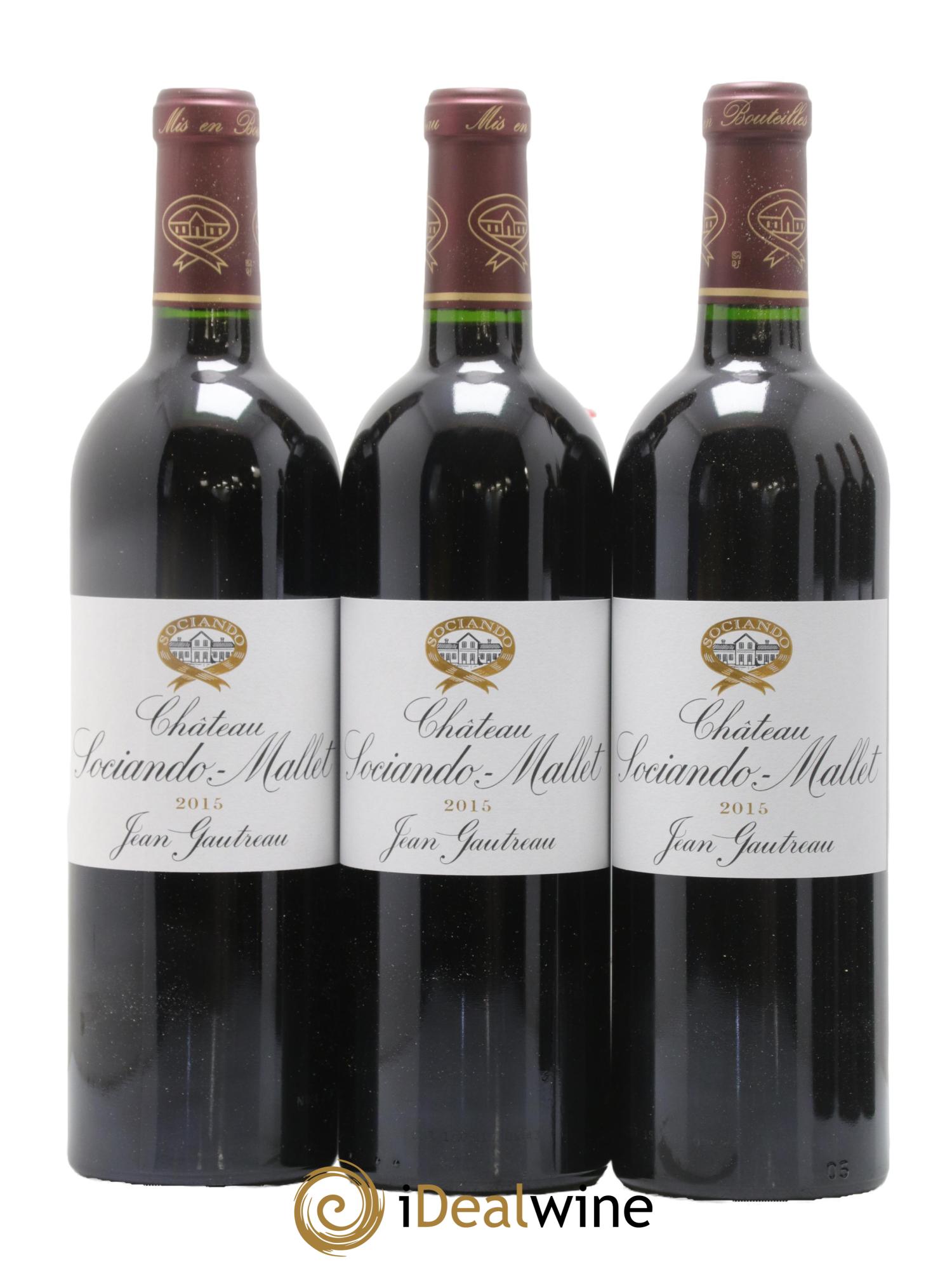 Château Sociando Mallet 2015 - Lotto di 6 bottiglie - 1