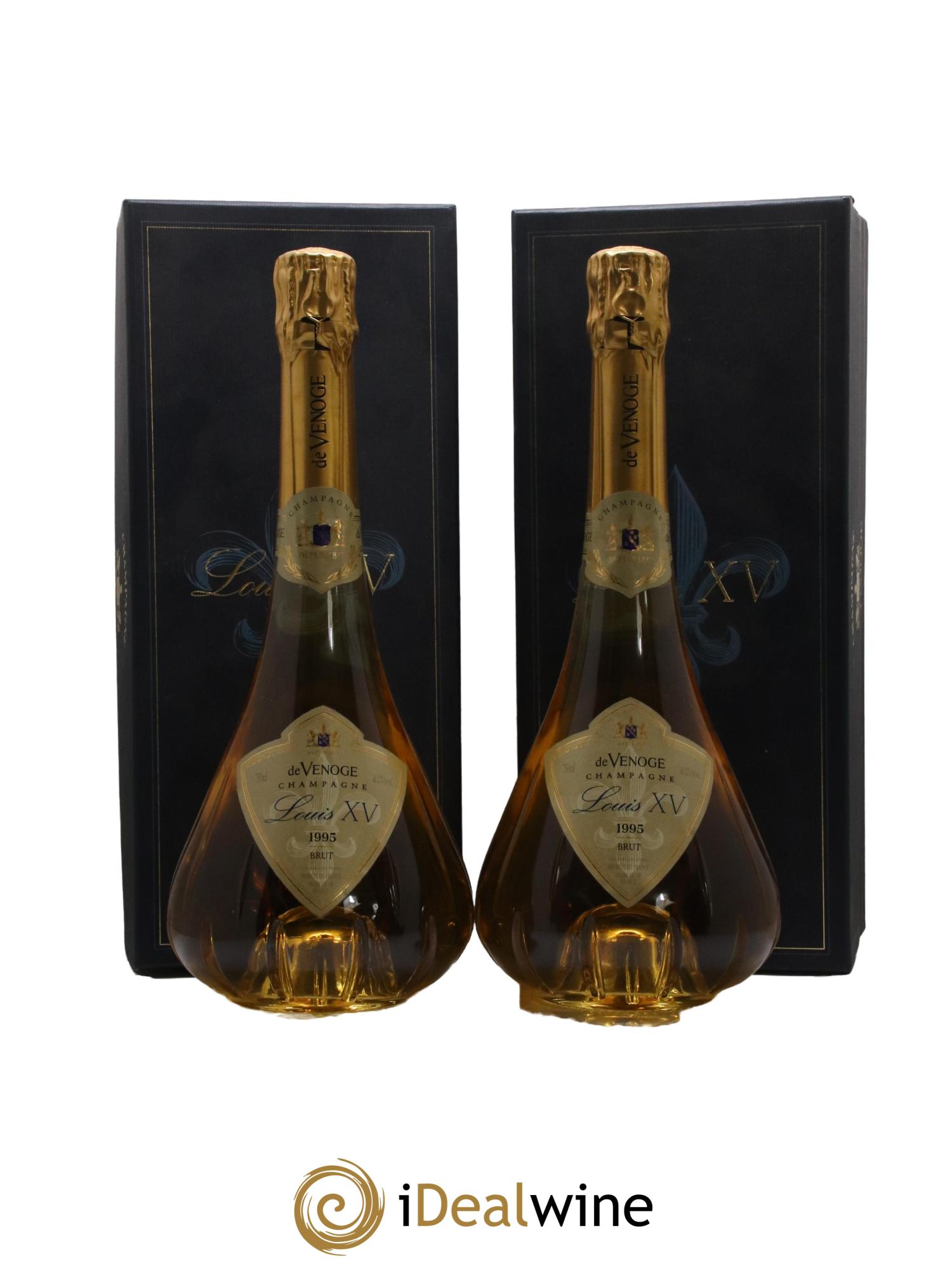 Louis XV De Venoge 1995 - Lot de 2 bouteilles - 1