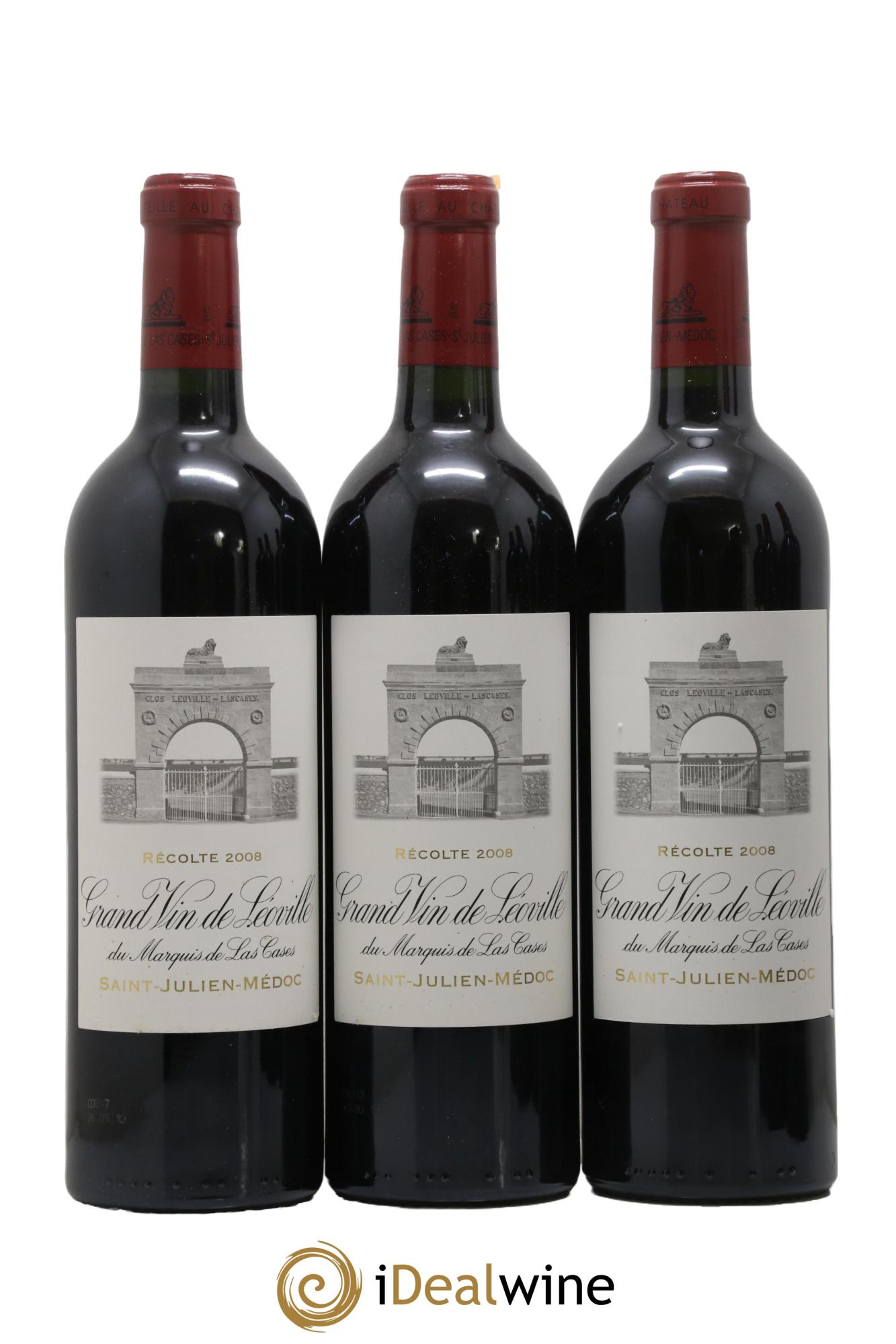 Château Léoville Las Cases 2ème Grand Cru Classé 2008 - Lot de 6 bouteilles - 1