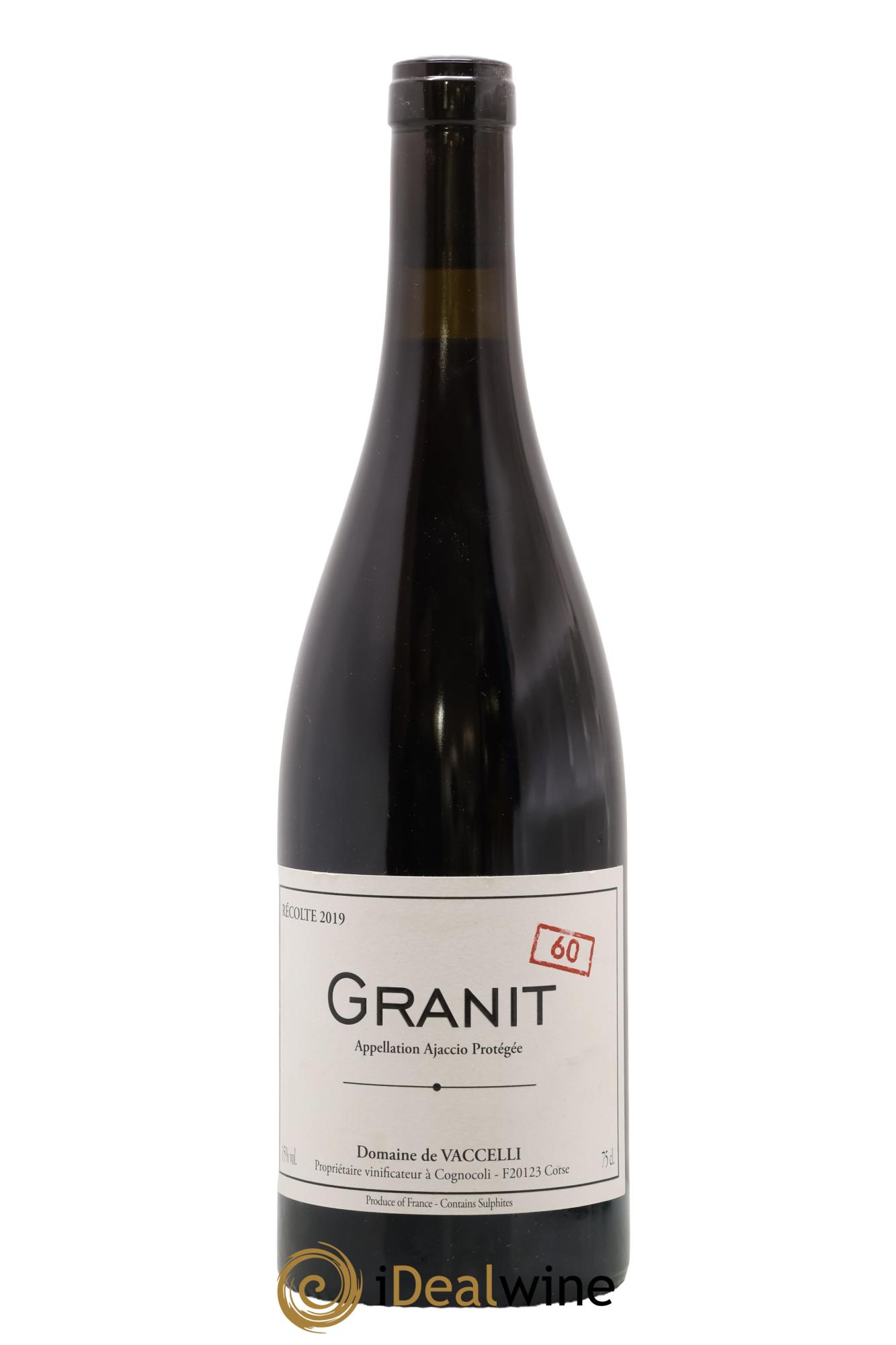 Ajaccio Granit 60 Vaccelli 2019 - Lot of 1 bottle - 0