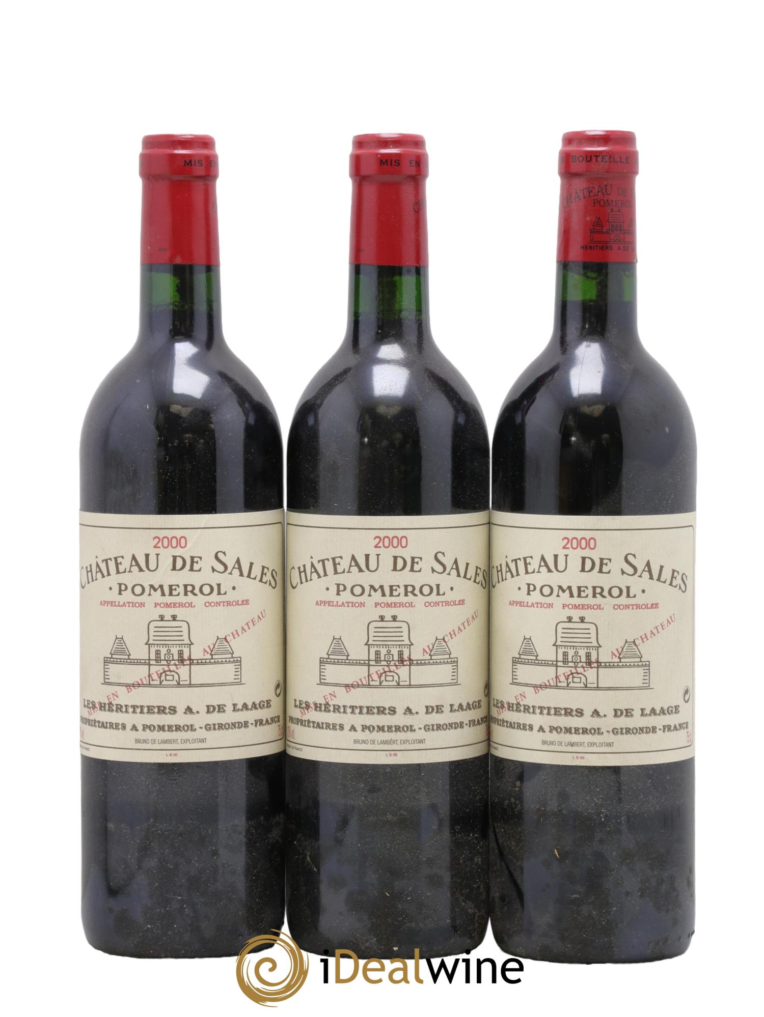 Château de Sales 2000 - Posten von 3 Flaschen - 0