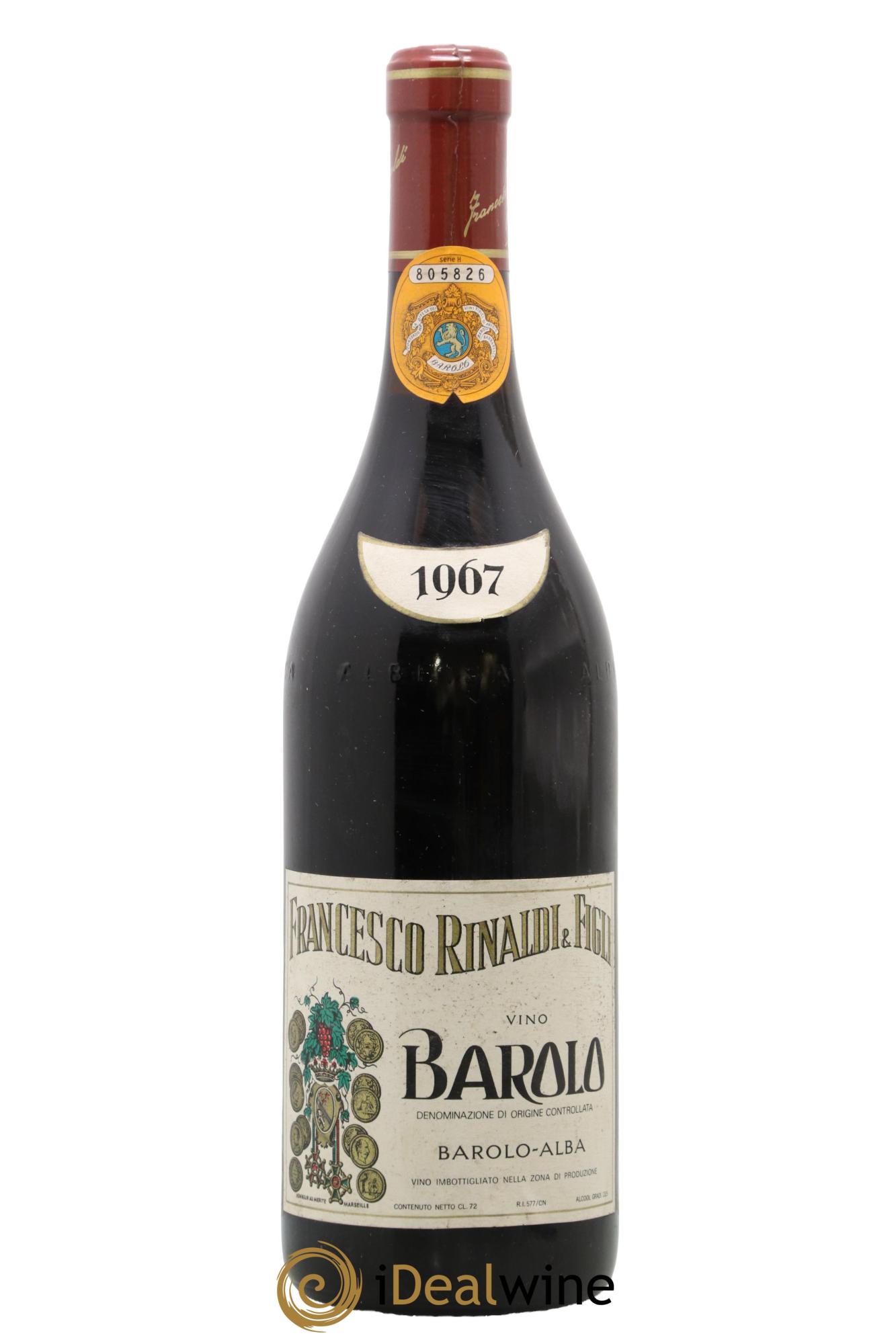 Barolo DOCG Francesco Rinaldi 1967 - Lot de 1 bouteille - 0