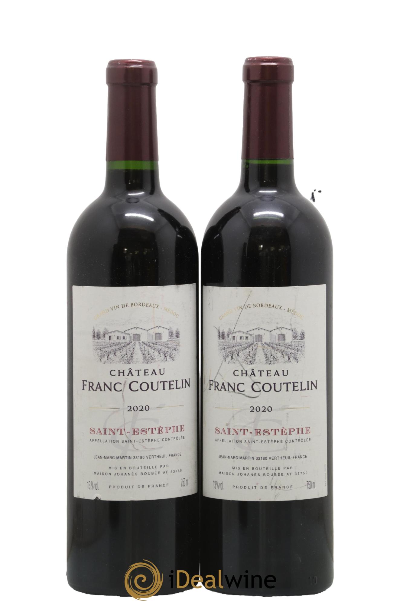 Saint-Estèphe Château Franc Coutelin 2020 - Lot de 2 bouteilles - 0