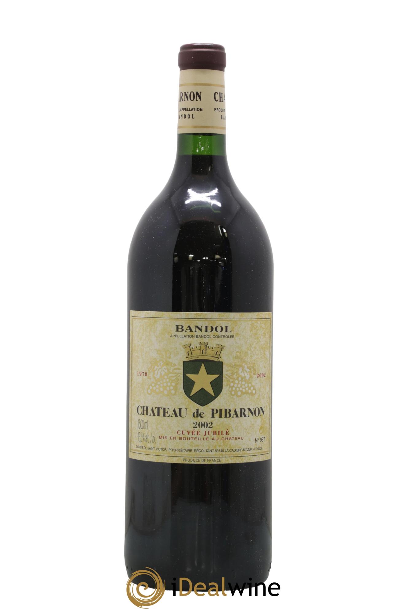 Bandol Cuvée Jubilé Château de Pibarnon Comte de Saint-Victor 2002 - Lot de 1 magnum - 0