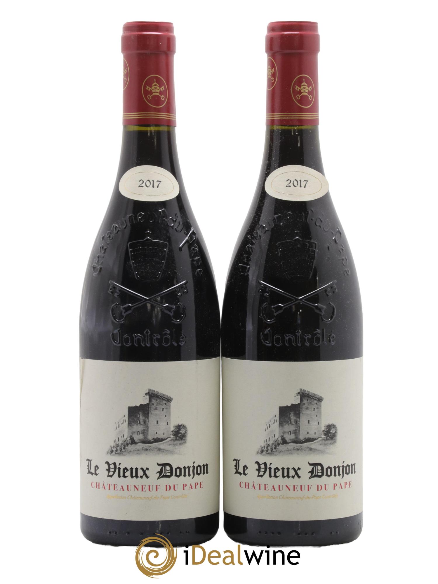 Châteauneuf-du-Pape Le Vieux Donjon Michel Lucien 2017 - Posten von 2 Flaschen - 0
