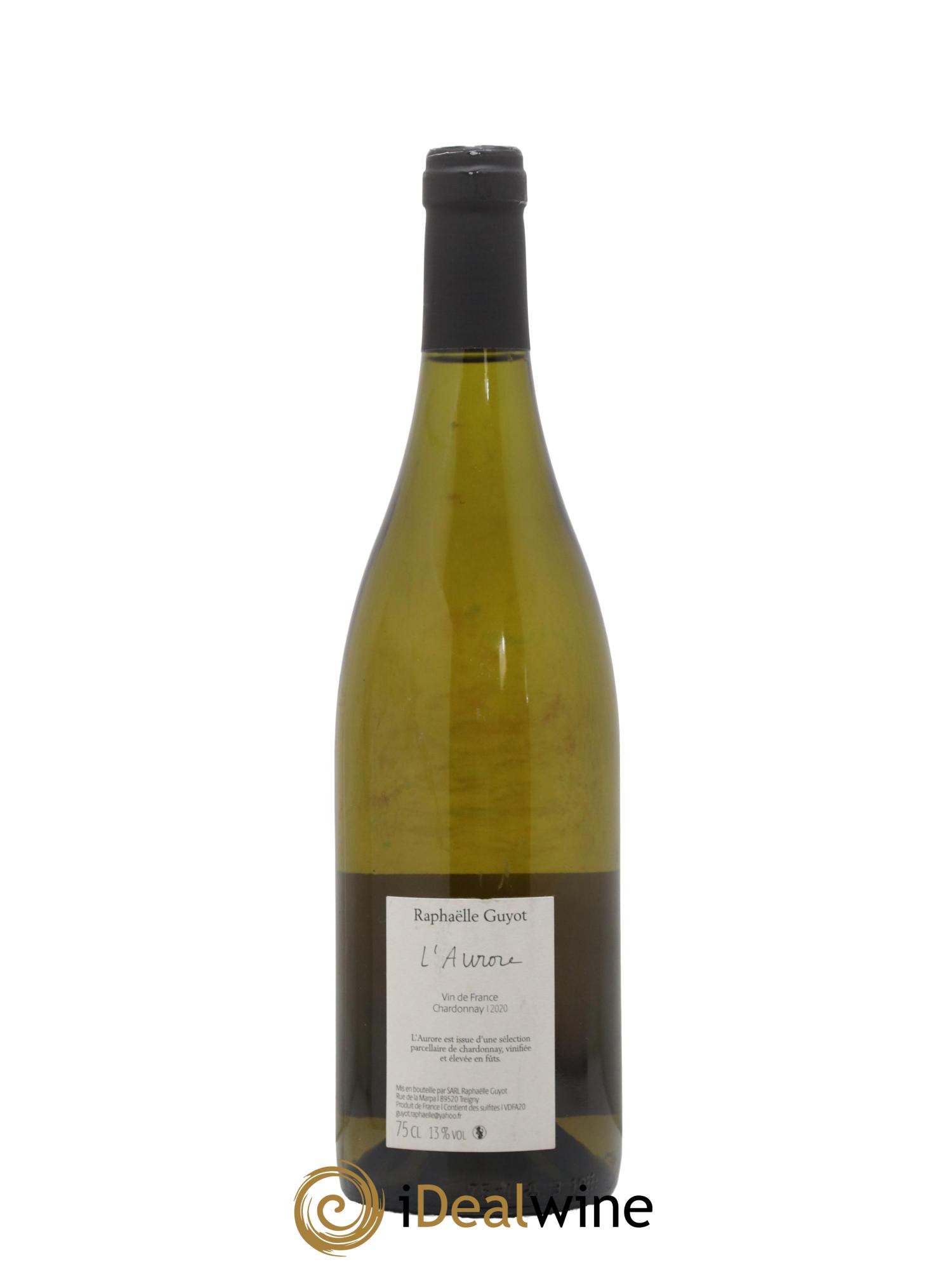 Vin de France L'Aurore Chardonnay Raphaëlle Guyot 2020 - Lot de 1 bouteille - 1