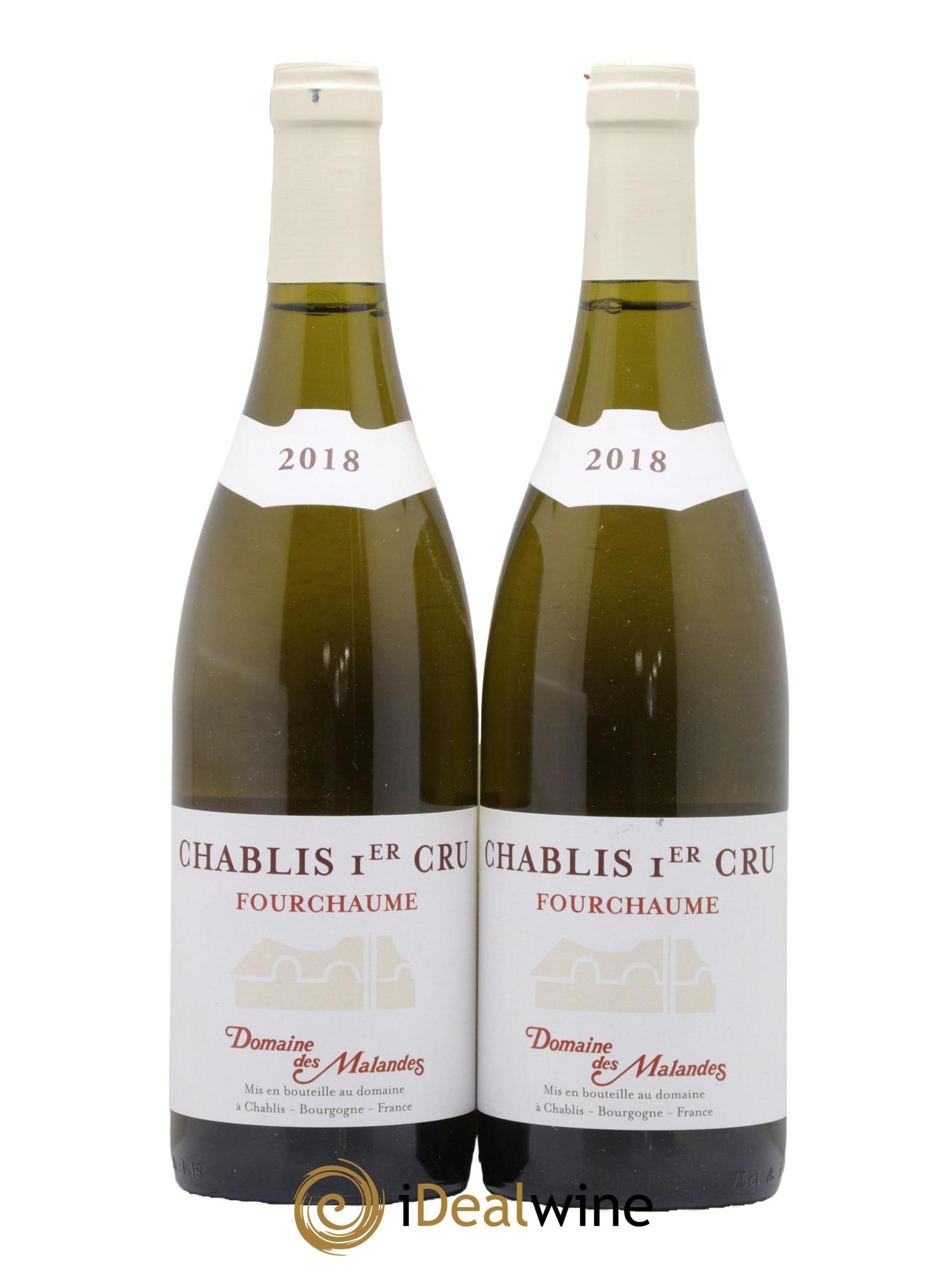 Chablis 1er Cru Fourchaume Domaine des Malandes 2018 - Lot de 2 bouteilles - 0