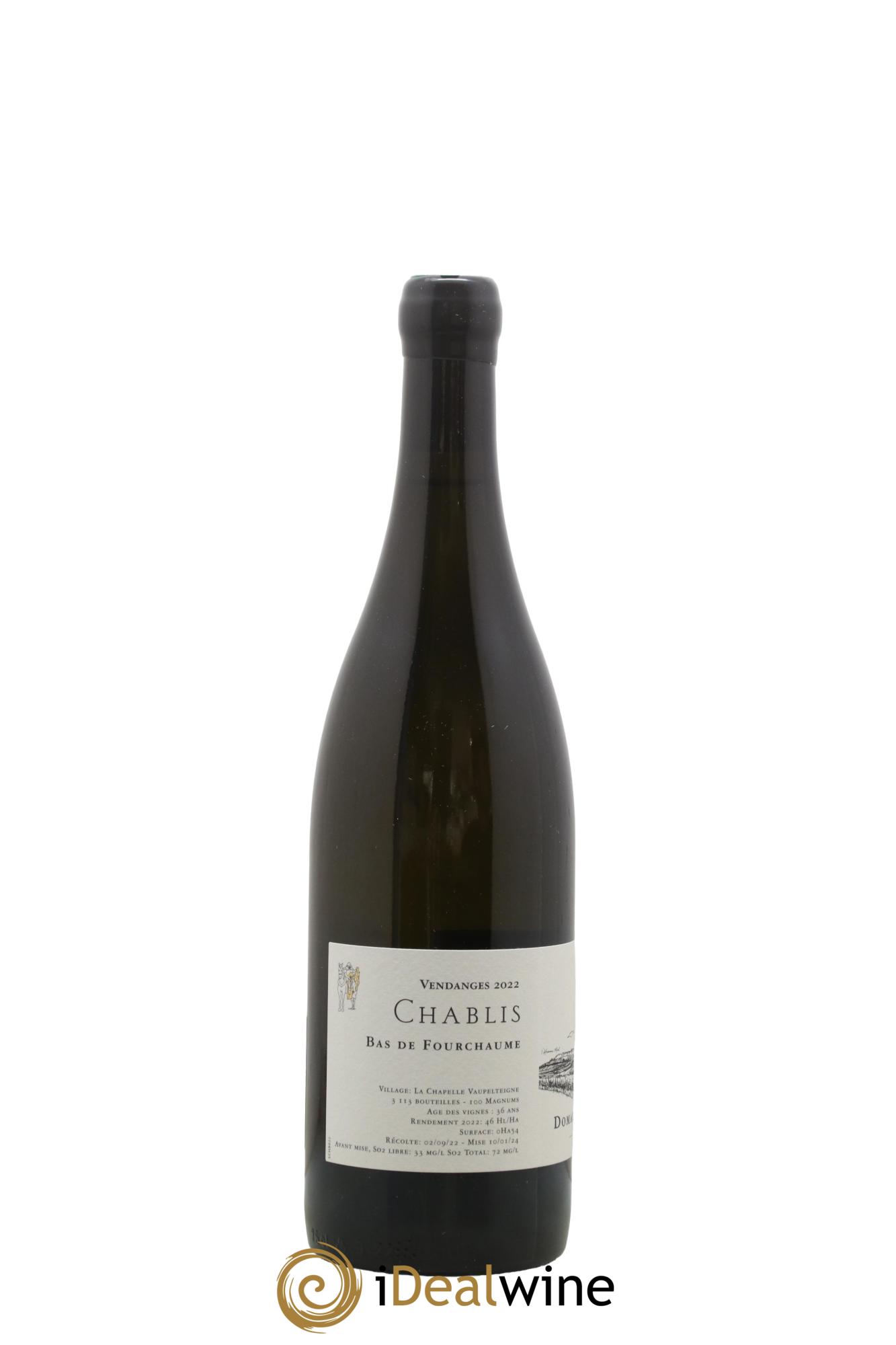 Chablis Bas de Fourchaume Jean Dauvissat Père et Fils 2022 - Lotto di 1 bottiglia - 1