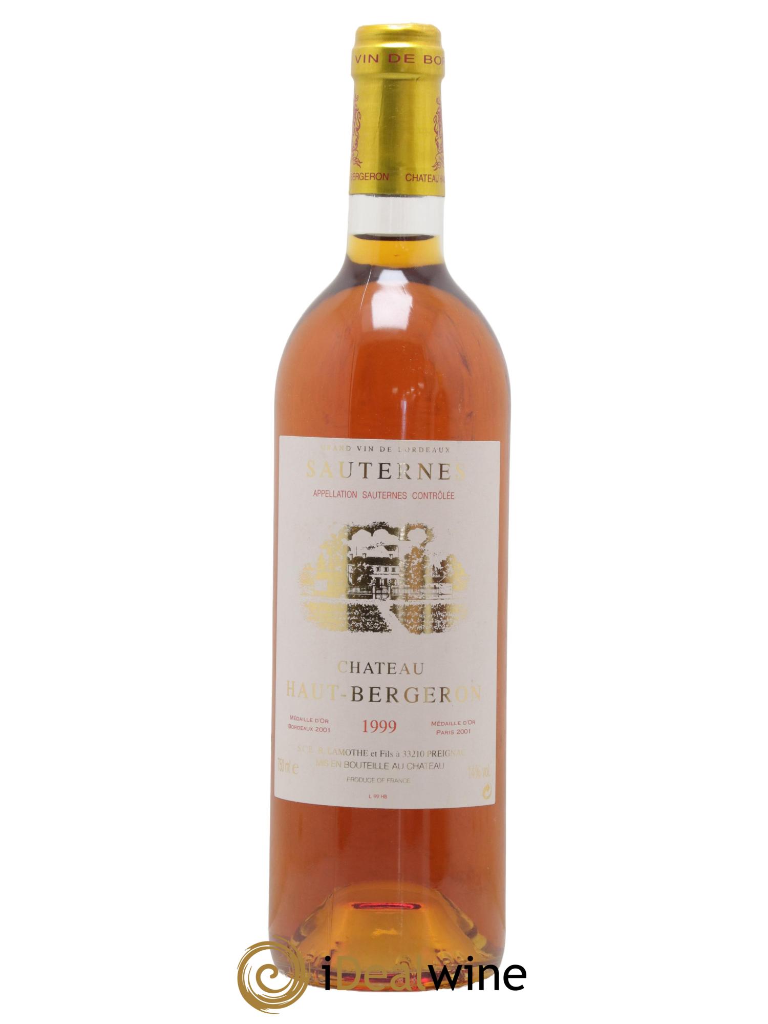 Château Haut-Bergeron 1999 - Lotto di 1 bottiglia - 0