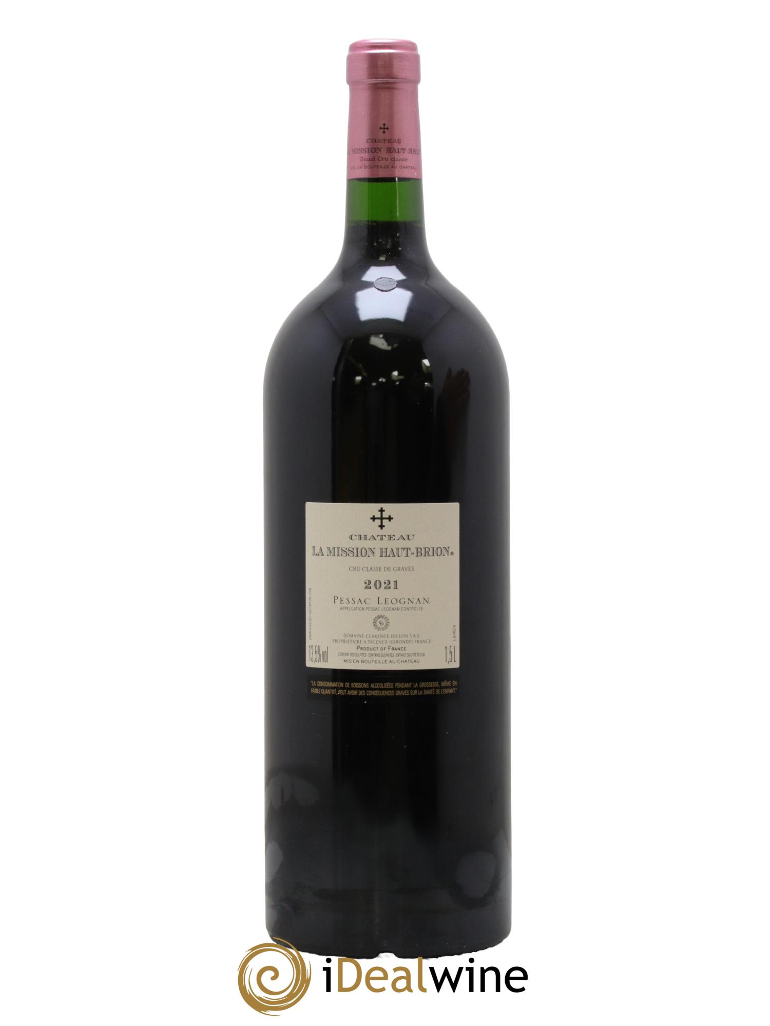 Château la Mission Haut-Brion Cru Classé de Graves 2021 - Lot of 1 magnum - 2