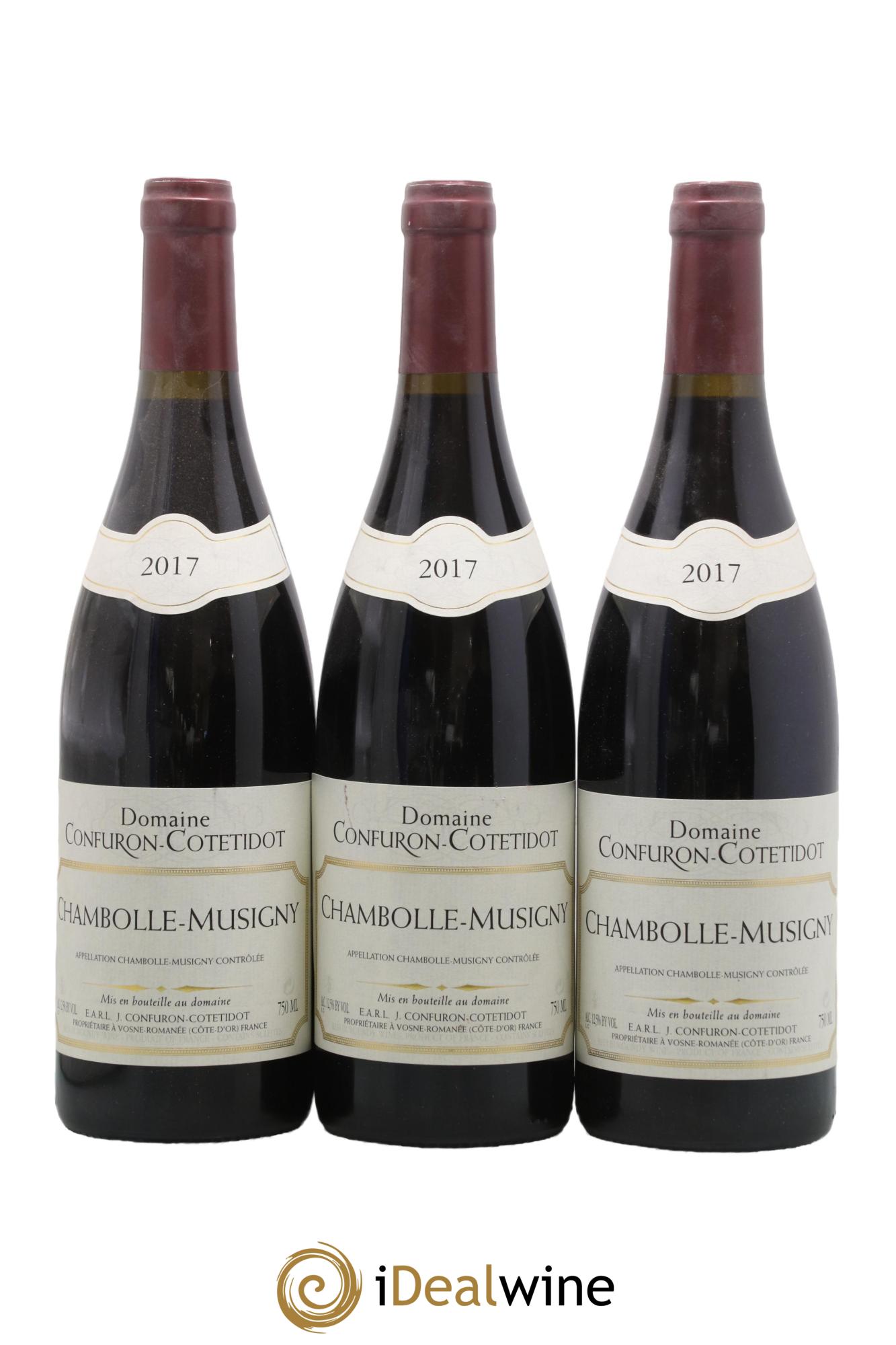 Chambolle-Musigny Confuron-Cotetidot 2017 - Lot of 3 bottles - 0