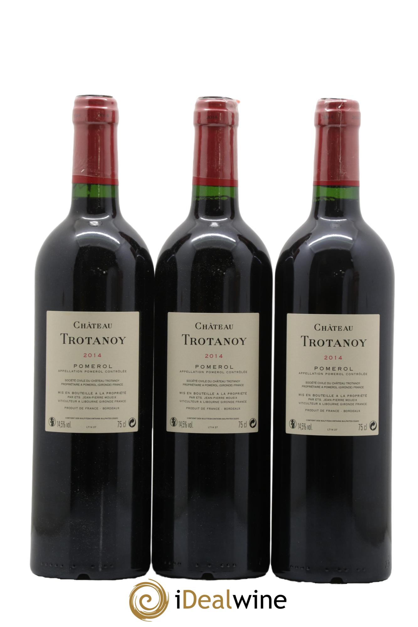 Château Trotanoy 2014 - Lot of 3 bottles - 1