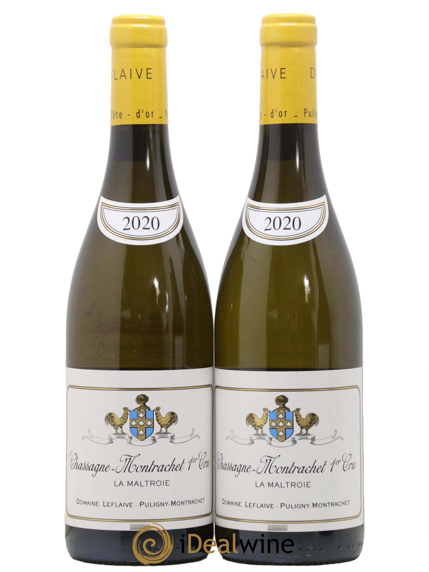 Chassagne-Montrachet 1er Cru La Maltroie Leflaive 2020 - Lot de 2 bouteilles - 0