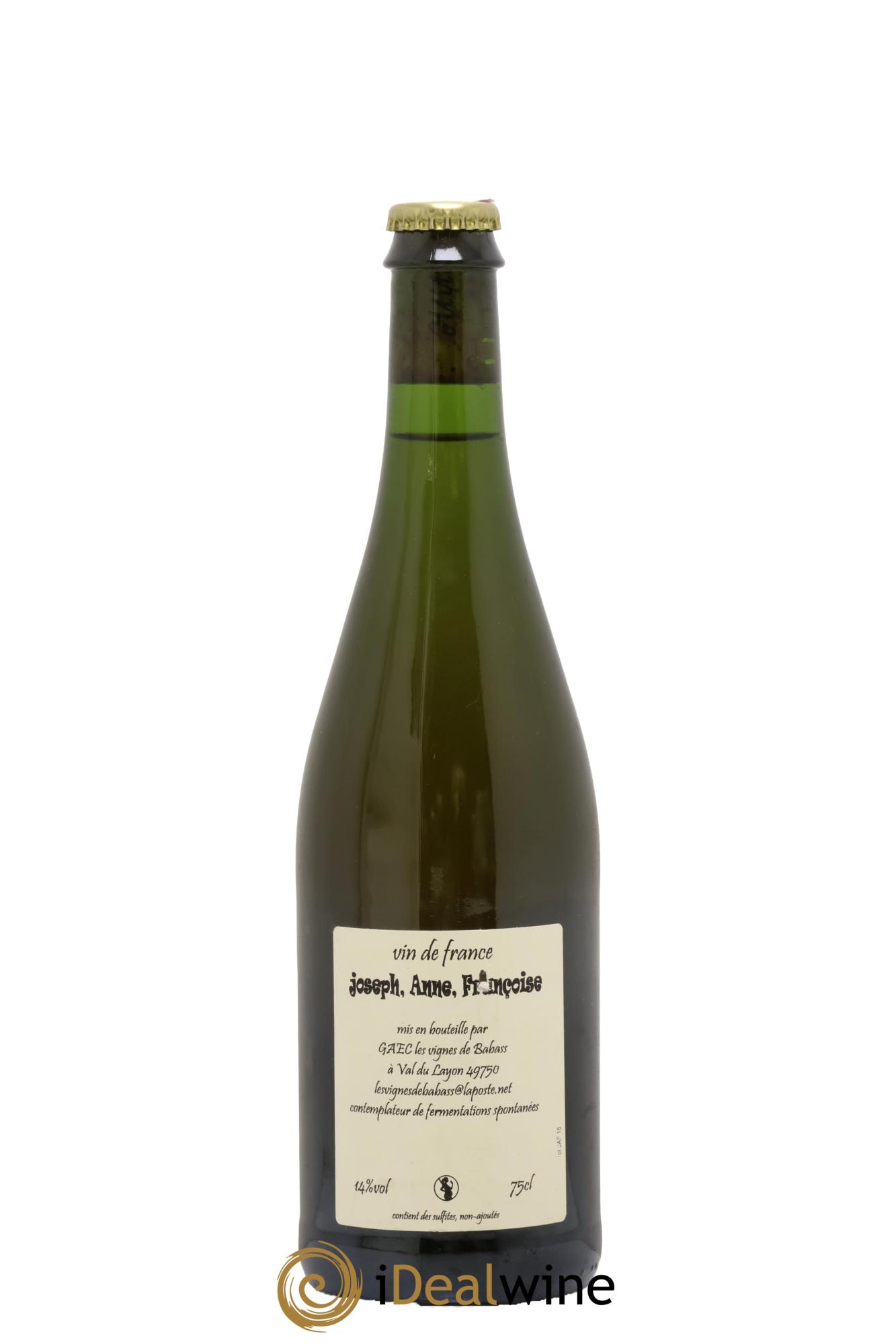 Vin de France Joseph Anne Françoise Les Vignes De Babass 2018 - Lot de 1 bouteille - 1