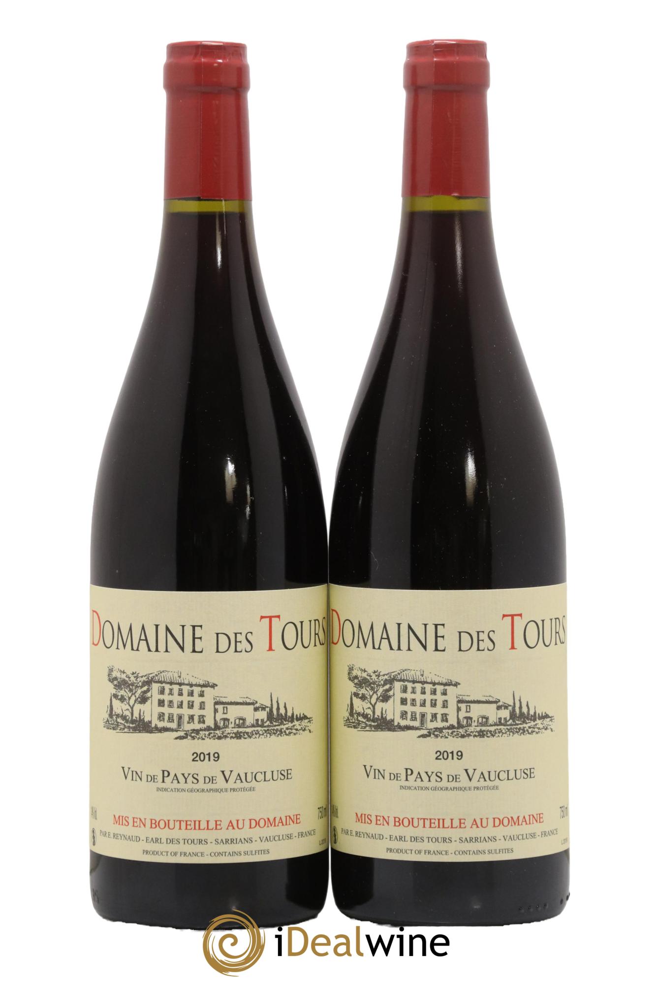 Vaucluse (Vin de Pays de Vaucluse) Domaine des Tours Emmanuel Reynaud 2019 - Lot de 2 bouteilles - 0