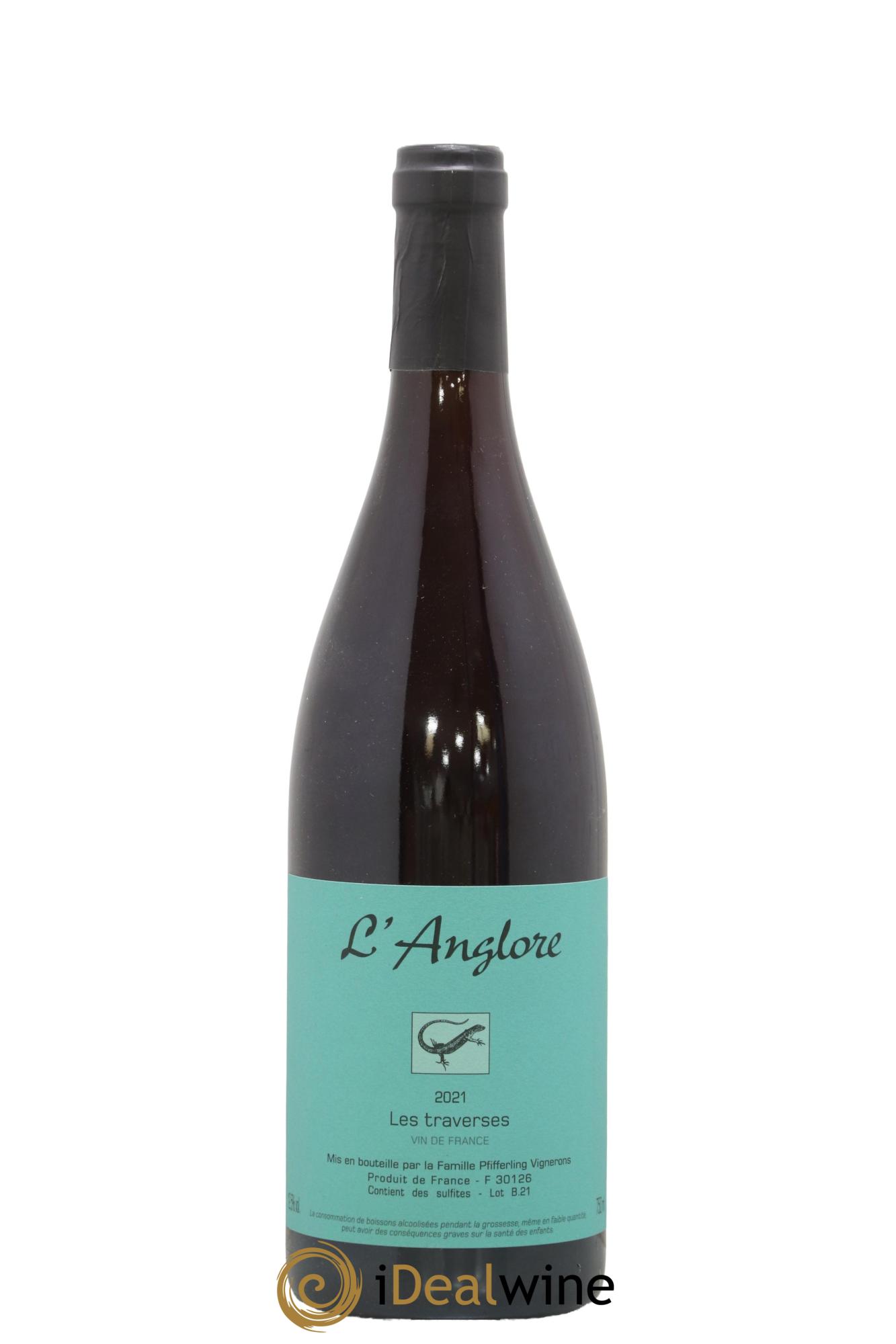 Vin de France Les Traverses L'Anglore 2021 - Lot de 1 bouteille - 0