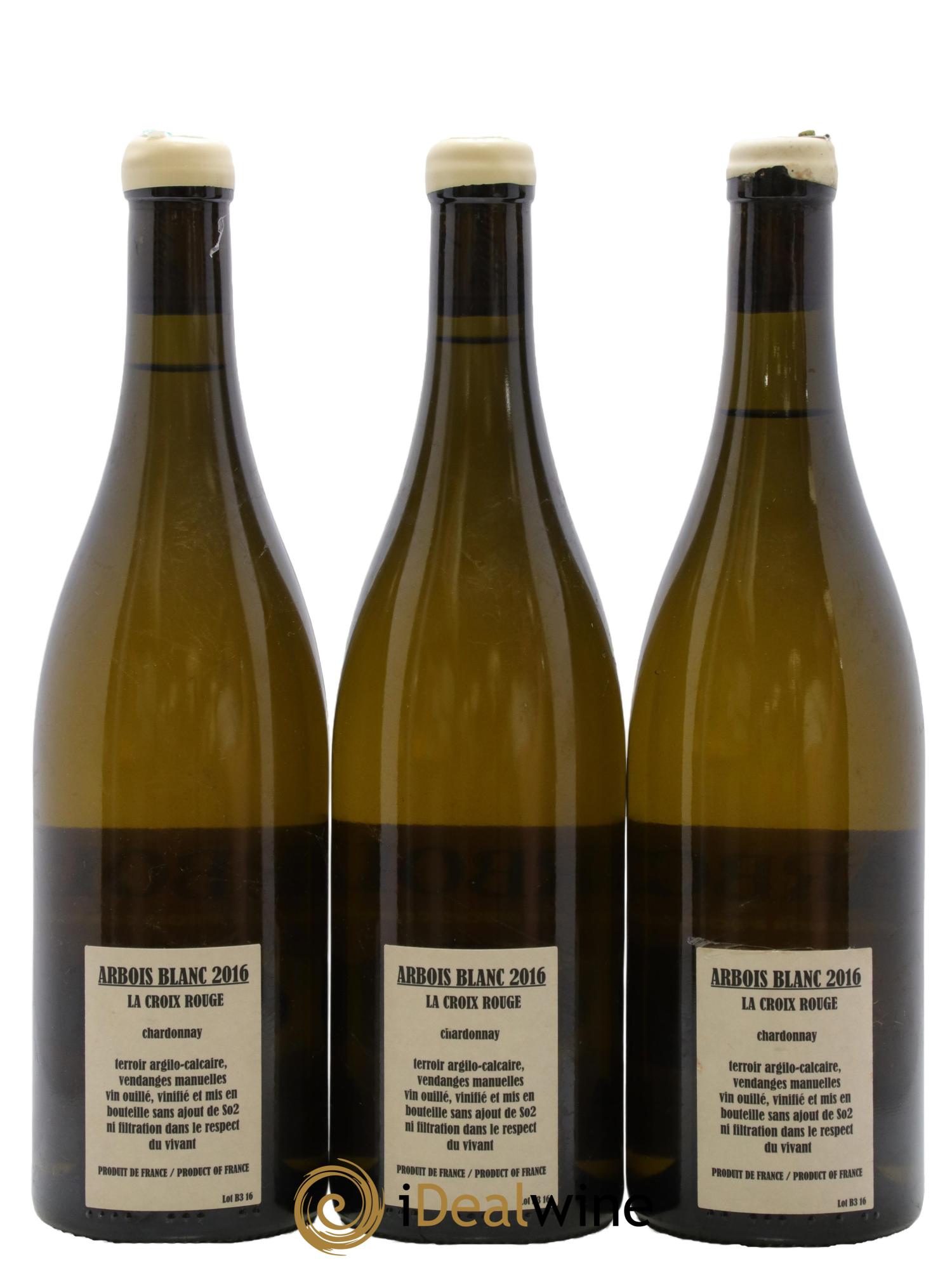 Arbois Chardonnay La Croix Rouge Adeline Houillon & Renaud Bruyère 2016 - Lot de 3 bouteilles - 1