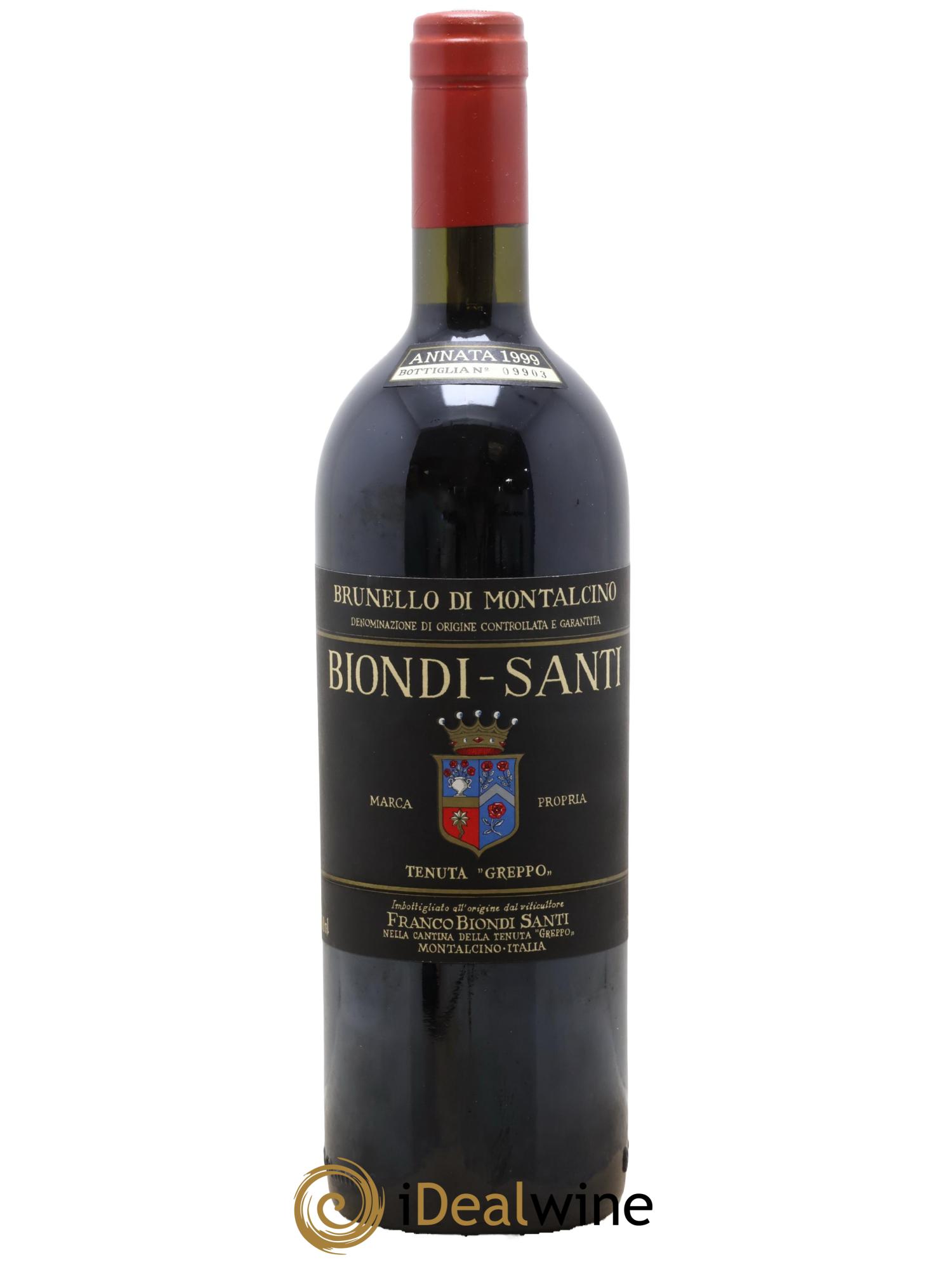 Brunello di Montalcino DOCG Biondi-Santi Tenuta Greppo 1999 - Lotto di 1 bottiglia - 0