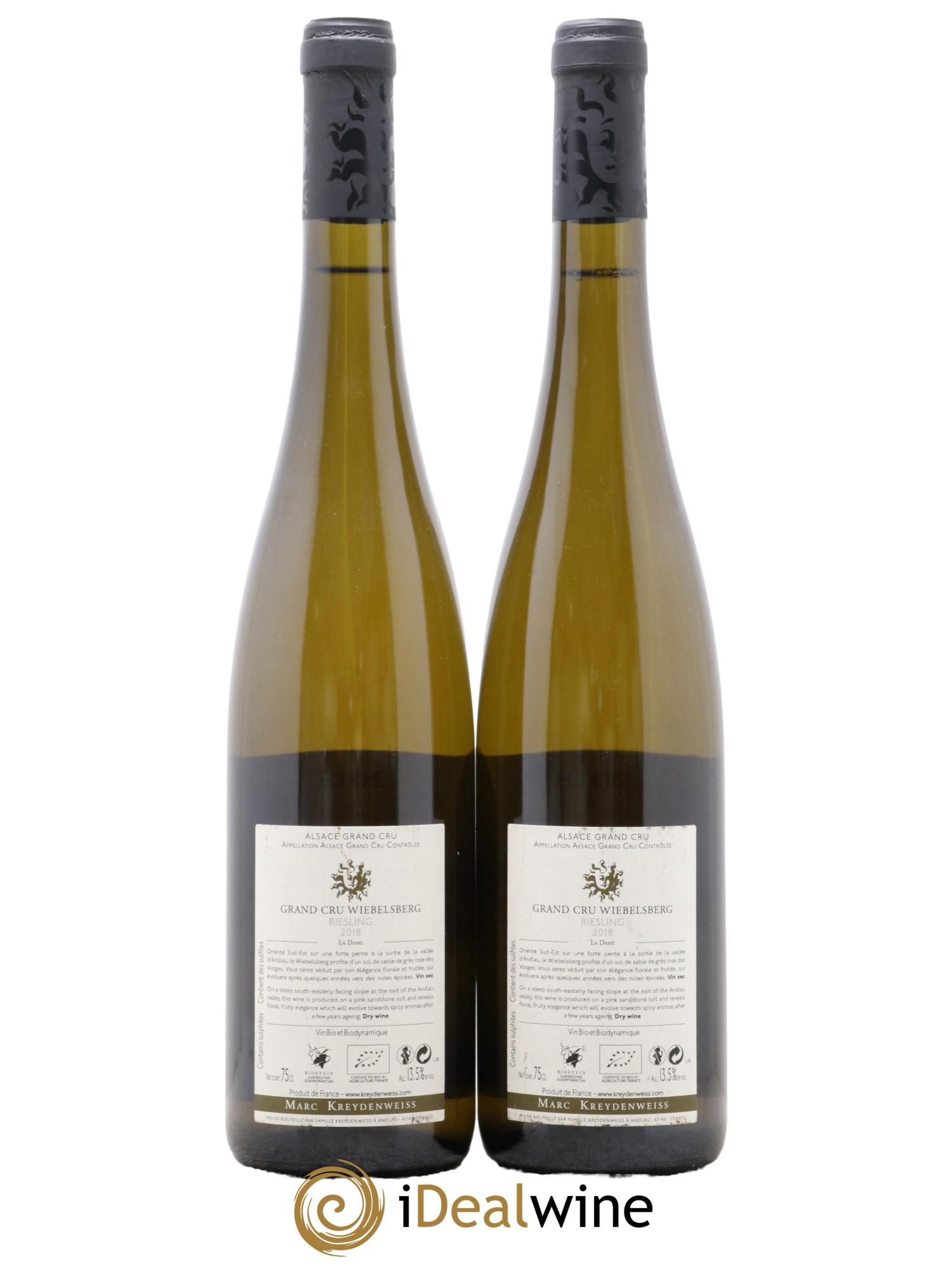 Alsace Riesling Grand Cru Wiebelsberg Marc Kreydenweiss 2018 - Lot de 2 bouteilles - 1