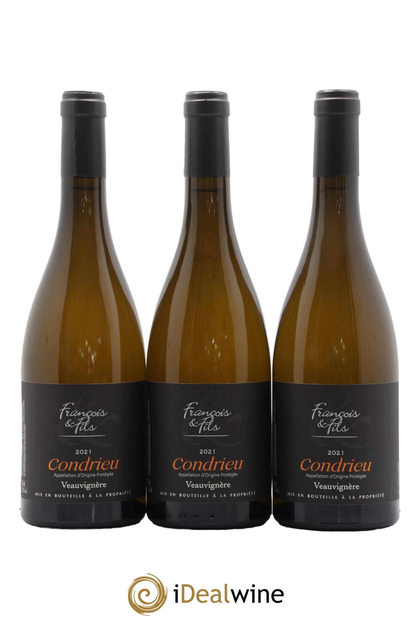 Condrieu Veauvignere Domaine François et Fils 2021 - Lot de 3 bouteilles - 0