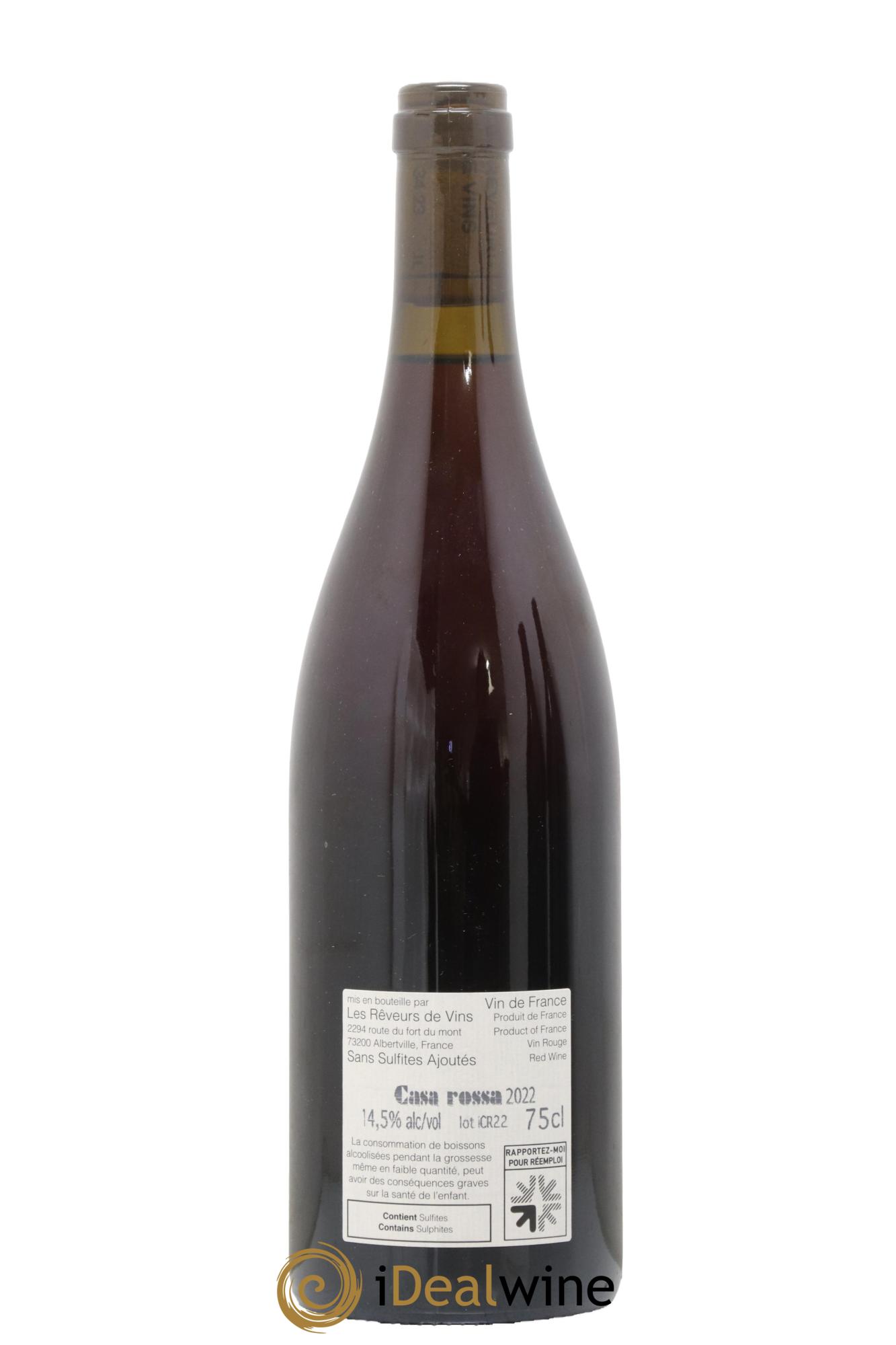 Vin de France Cassa Rossa Domaine Jean-Yves Péron 2022 - Lot de 1 bouteille - 1