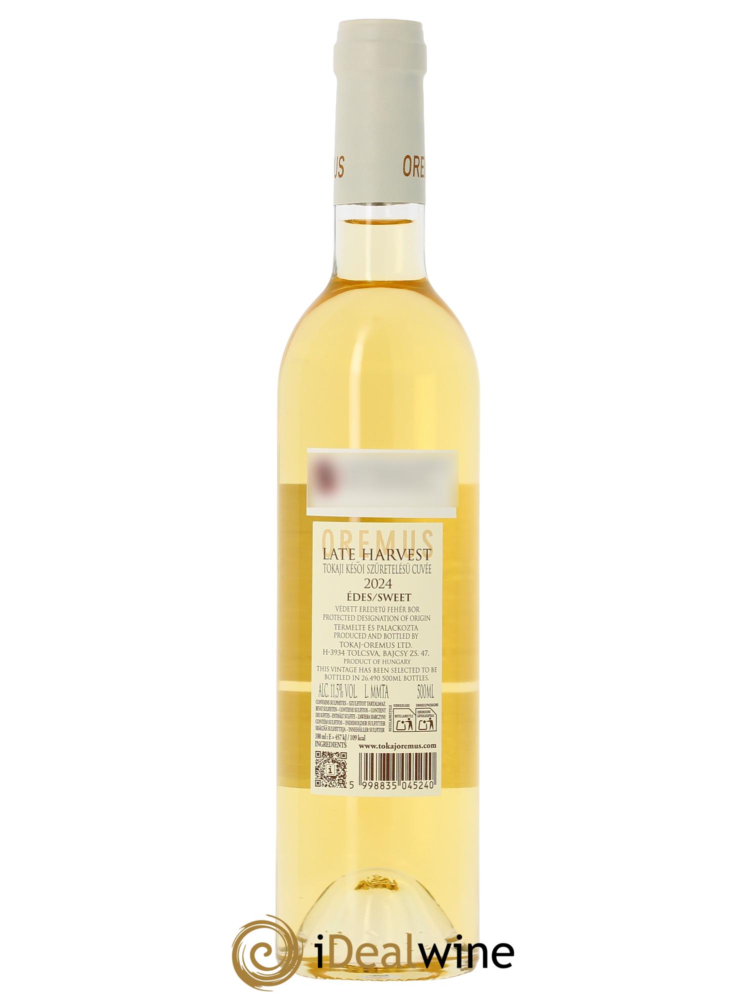Tokaj Oremus PDO Late Harvest Vega Sicilia 2024 - Lotto di 1 bottiglia - 1