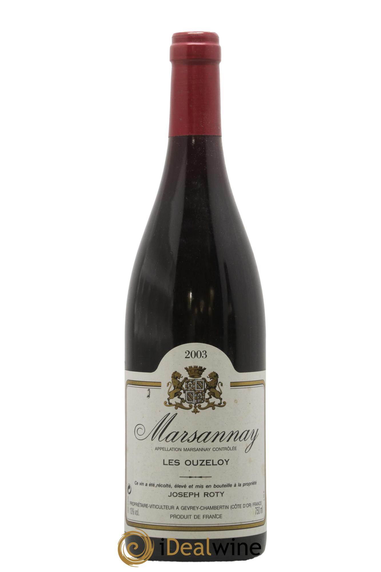 Marsannay Les Ouzeloy Joseph Roty 2003 - Lot de 1 bouteille - 0