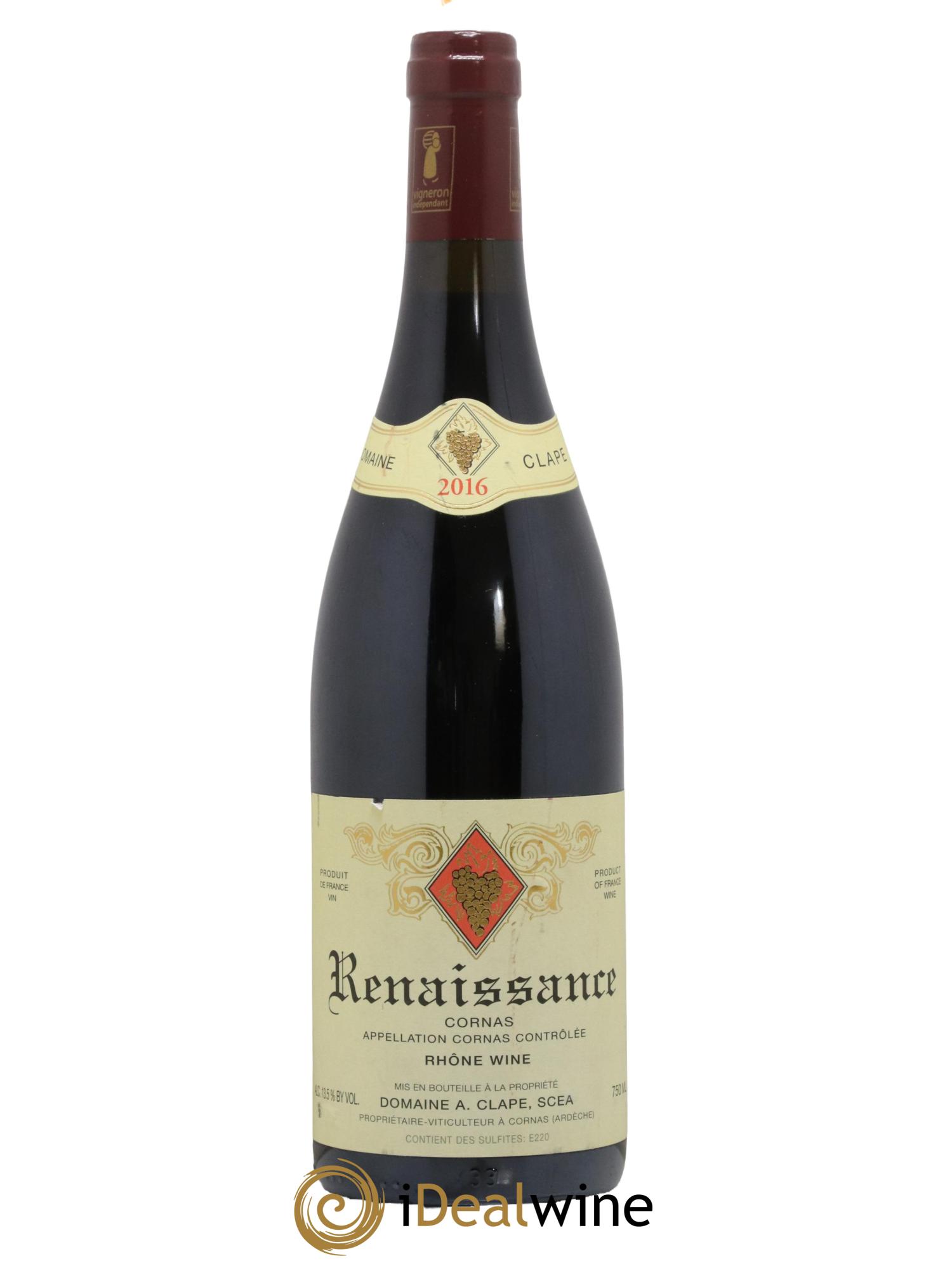 Cornas Renaissance Auguste Clape 2016 - Lotto di 1 bottiglia - 0