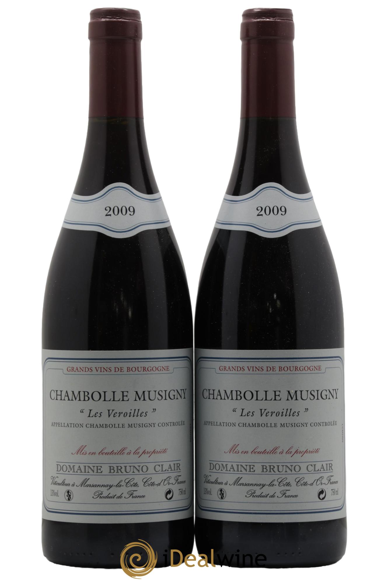 Chambolle-Musigny Les Veroilles Bruno Clair (Domaine) 2009 - Lot de 2 bouteilles - 0