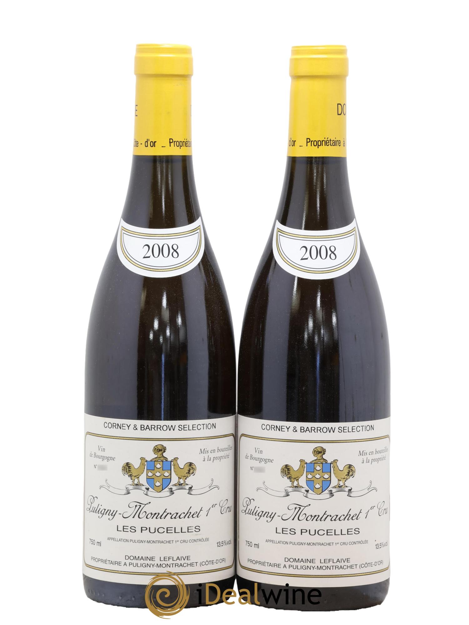 Puligny-Montrachet 1er Cru Les Pucelles Leflaive (Domaine) 2008 - Lot of 2 bottles - 0