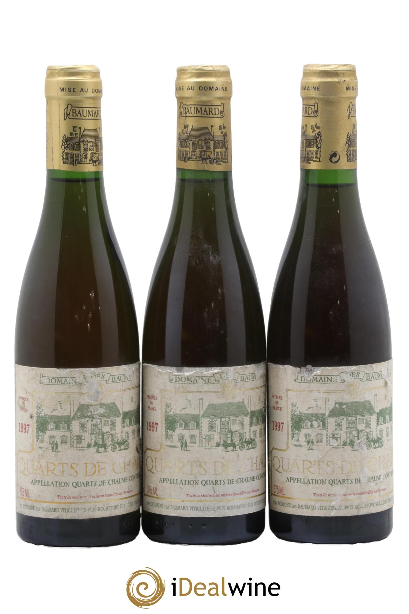 Quarts de Chaume Baumard (Domaine des) 1997 - Lot of 3 half-bottles - 1